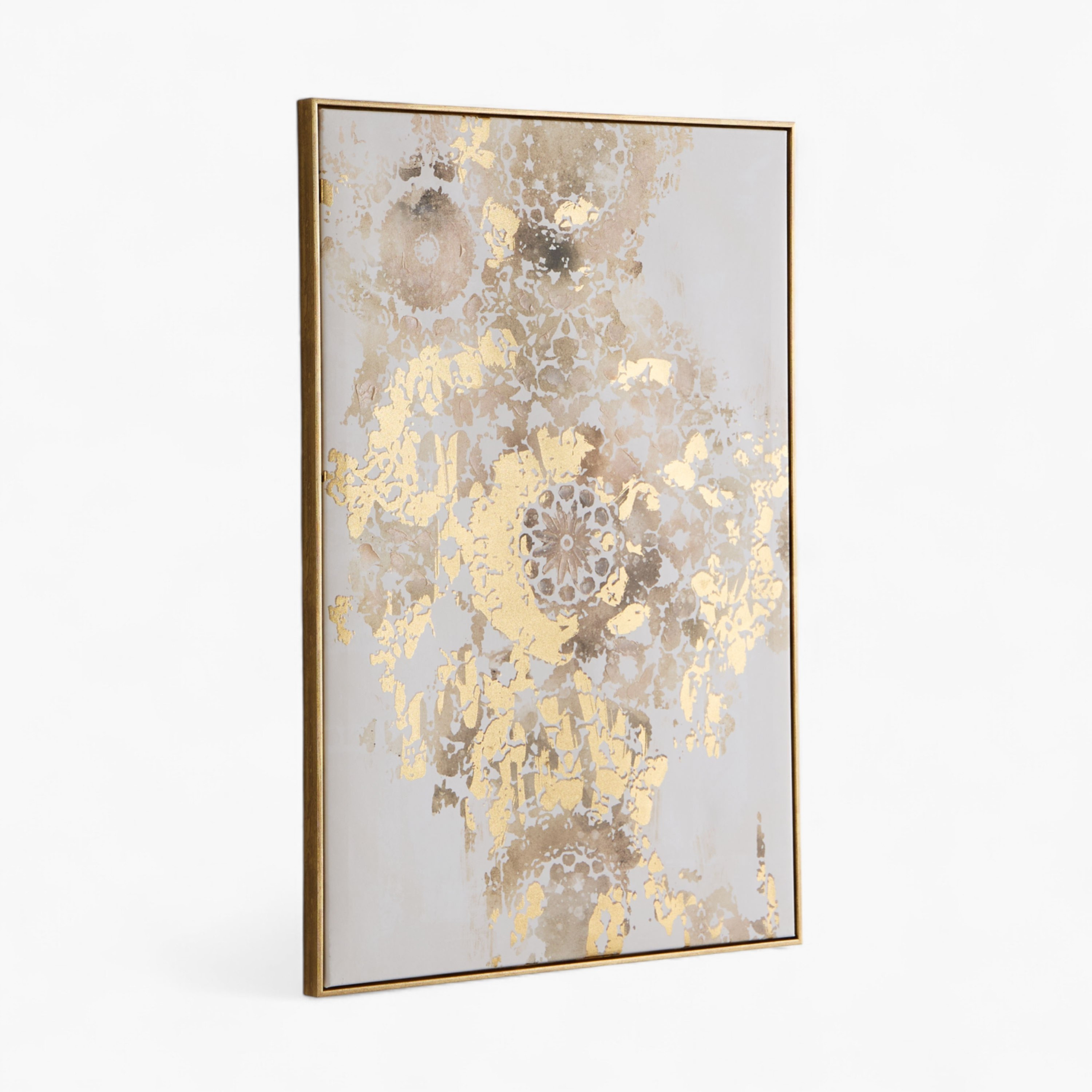 Orson Foil Hand-Painted Abstract Framed Canvas Wall Art - 60x3x90 cm-hbxhomeware-hbxdecorandfurnishings-image-5