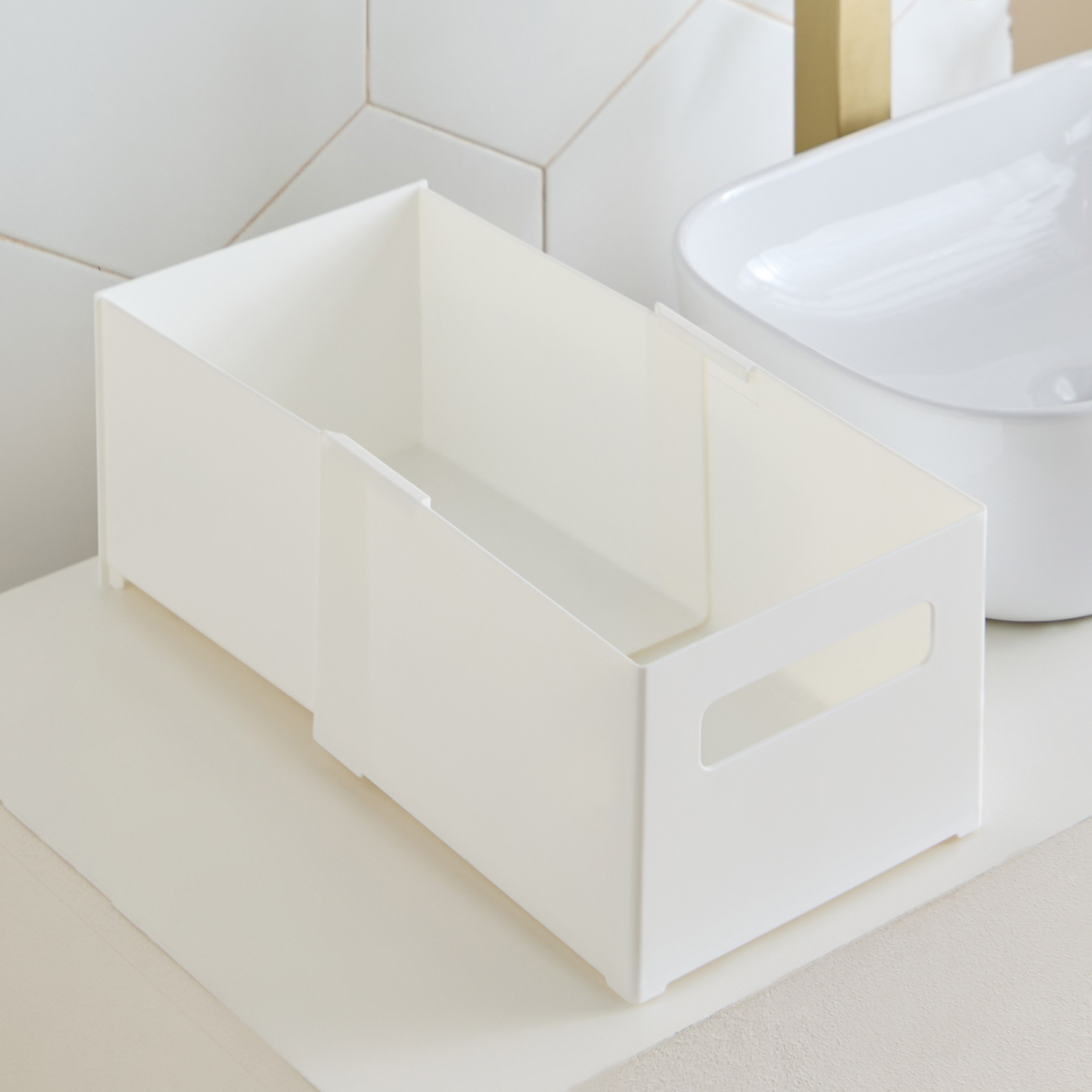 منظم قابل للتمديد بلانس - 21×25-45×15.2 سم-hbxbedroom-bedroomaccessories-bedroomstorage-image-4