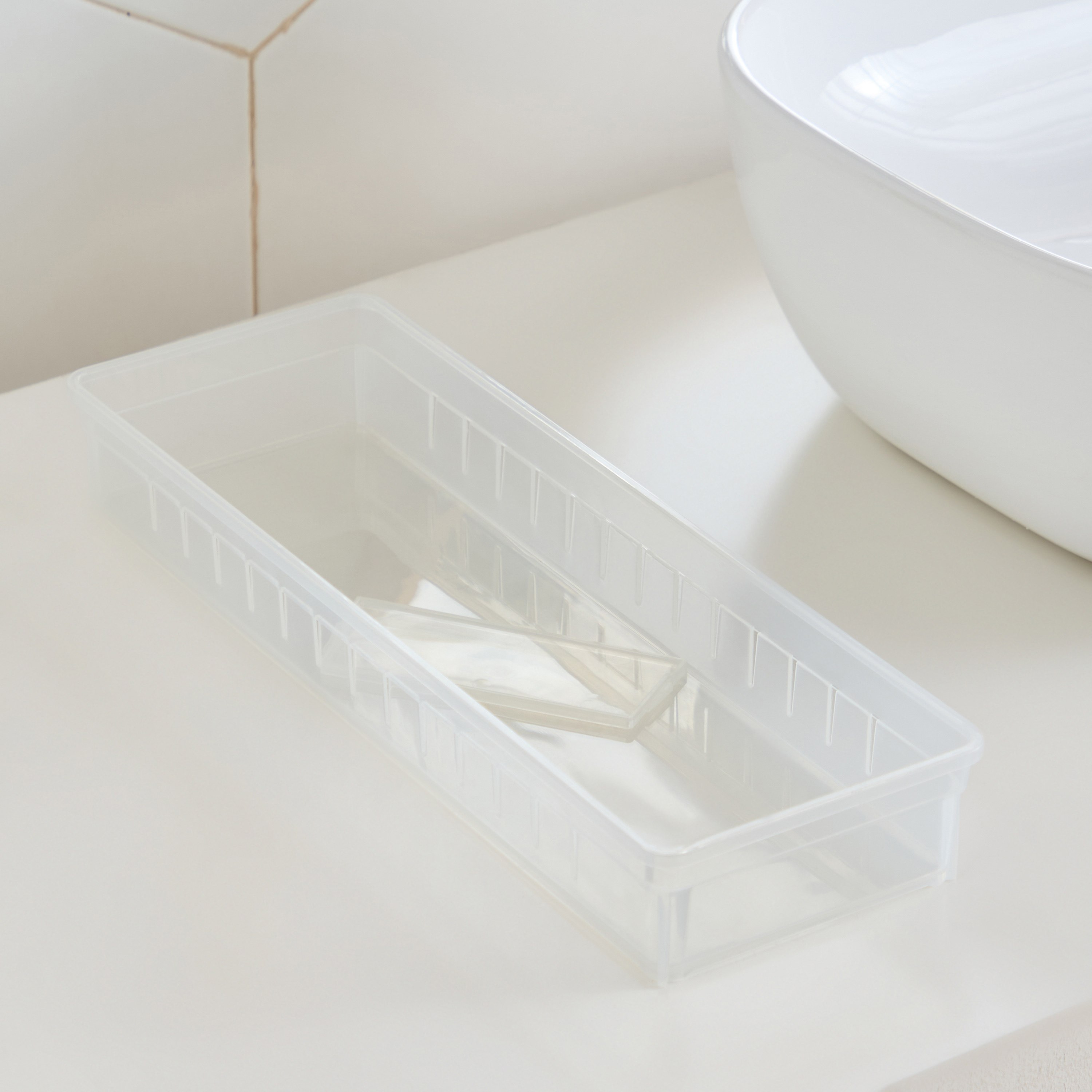 Delta Drawer Organiser with 1 Divider - 35x12x5 cm-hbxbedroom-bedroomaccessories-bedroomstorage-image-2