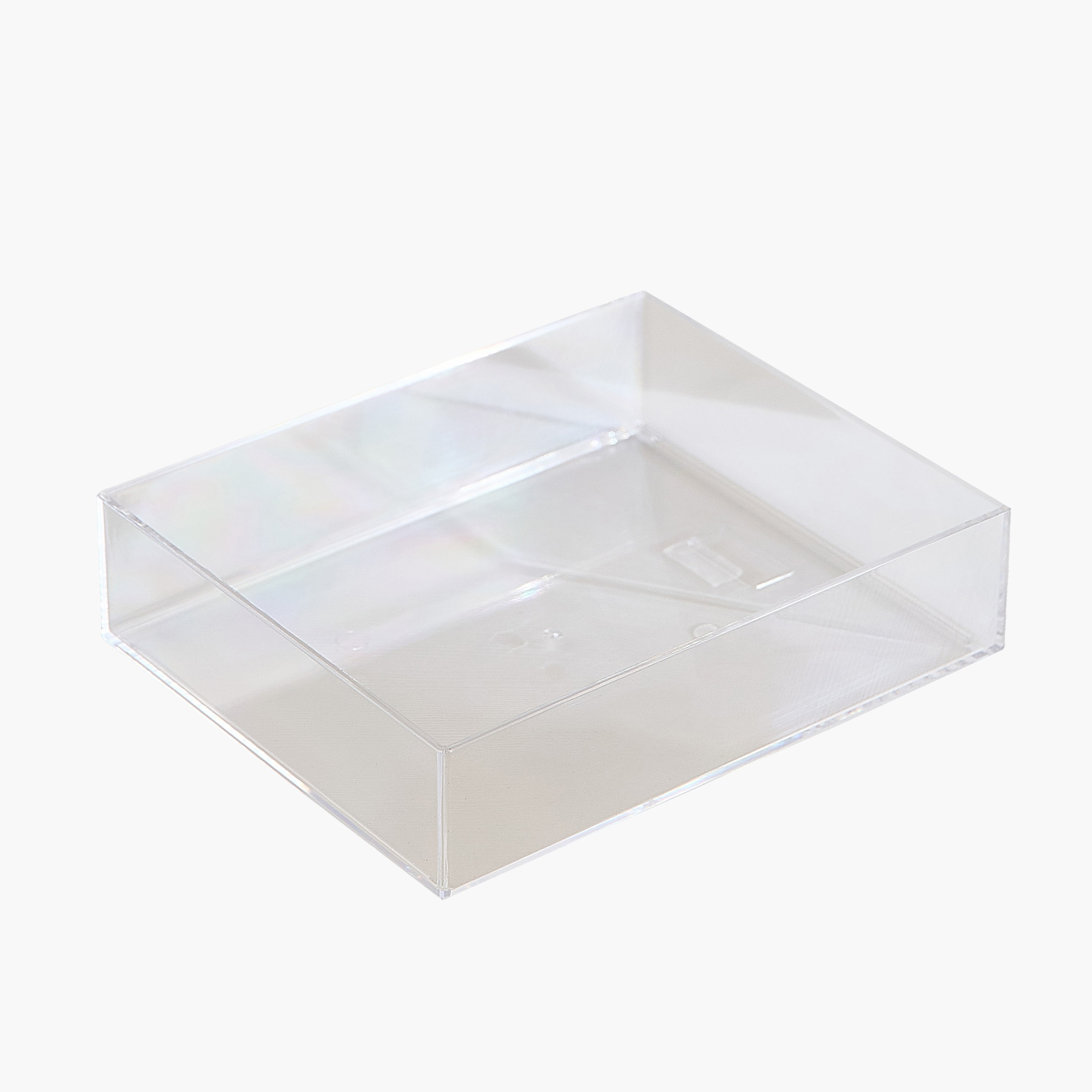 صينية تنظيم مستحضرات تجميل قابلة للتكديس - كريستال -15.6x19.1x4.8 سم-hbxbedroom-bedroomaccessories-bedroomstorage-image-5