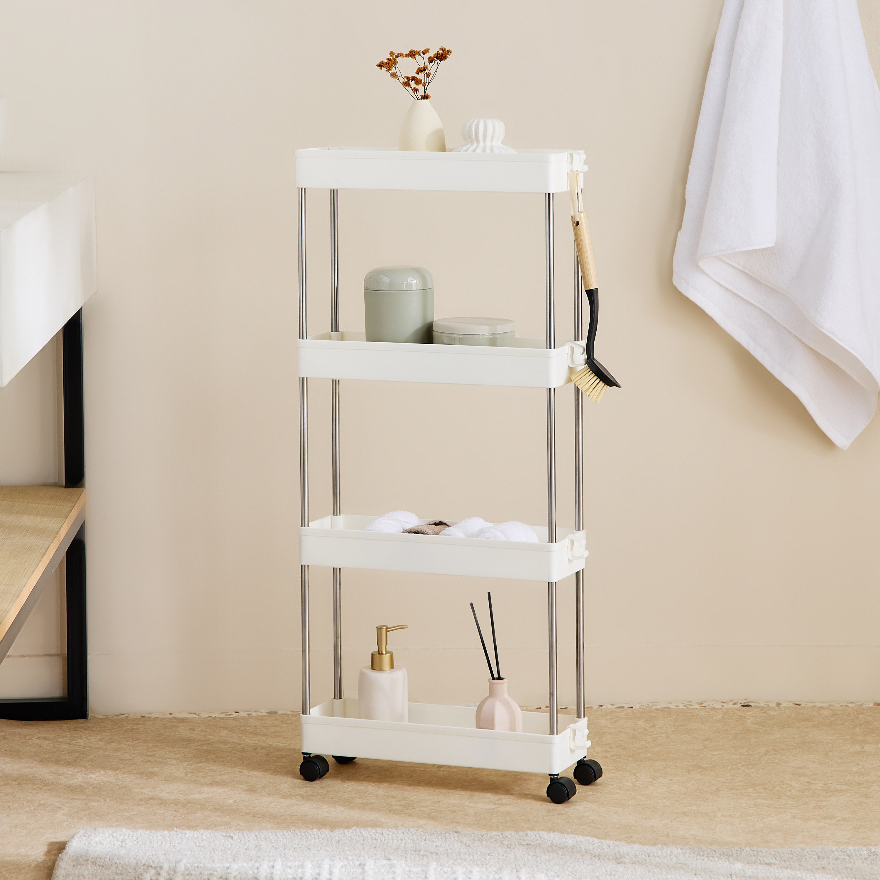 Ovio 4-Tier Slim Storage Trolley - 40x12.5x86-hbxbedroom-bedroomaccessories-bedroomstorage-image-1