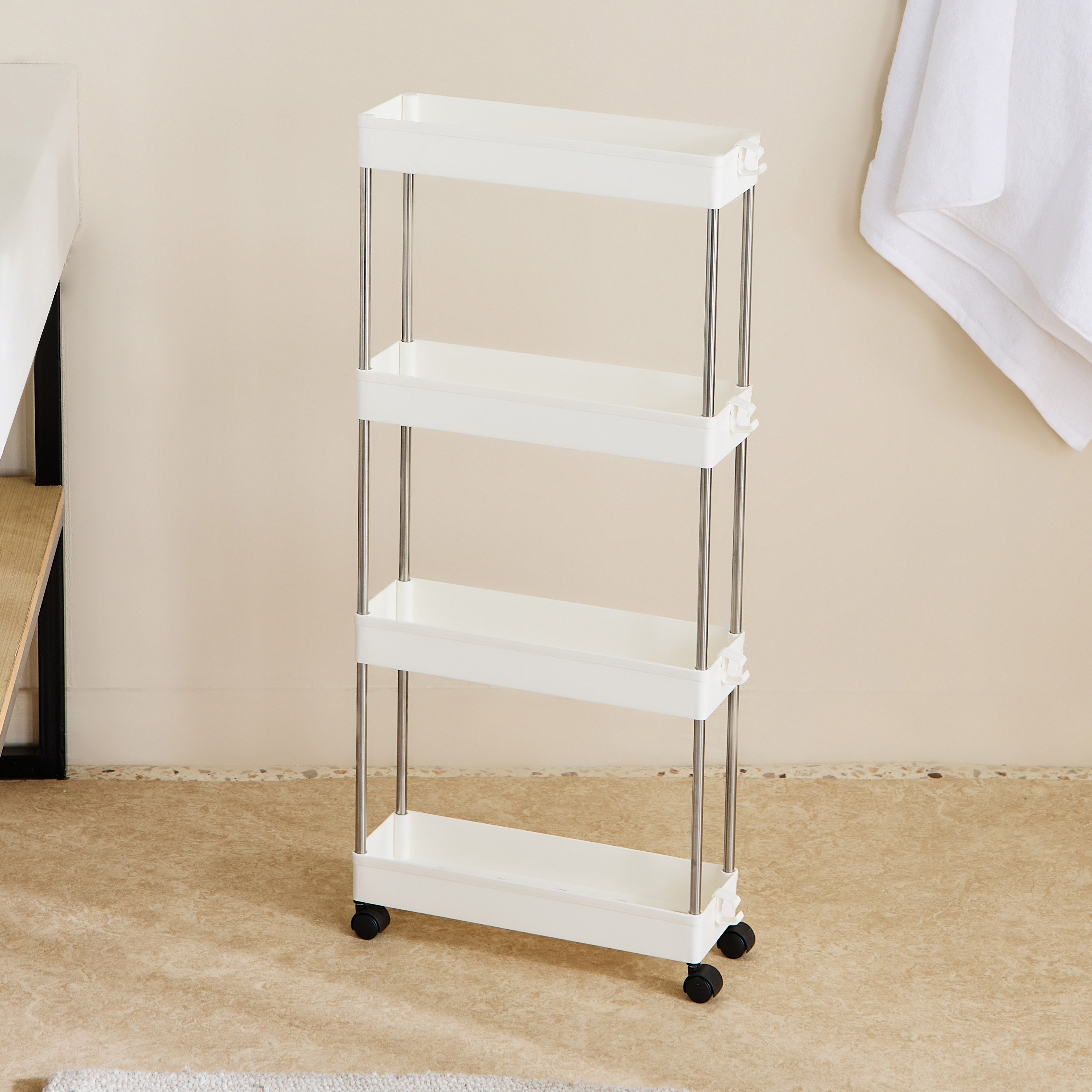 Ovio 4-Tier Slim Storage Trolley - 40x12.5x86-hbxbedroom-bedroomaccessories-bedroomstorage-image-2