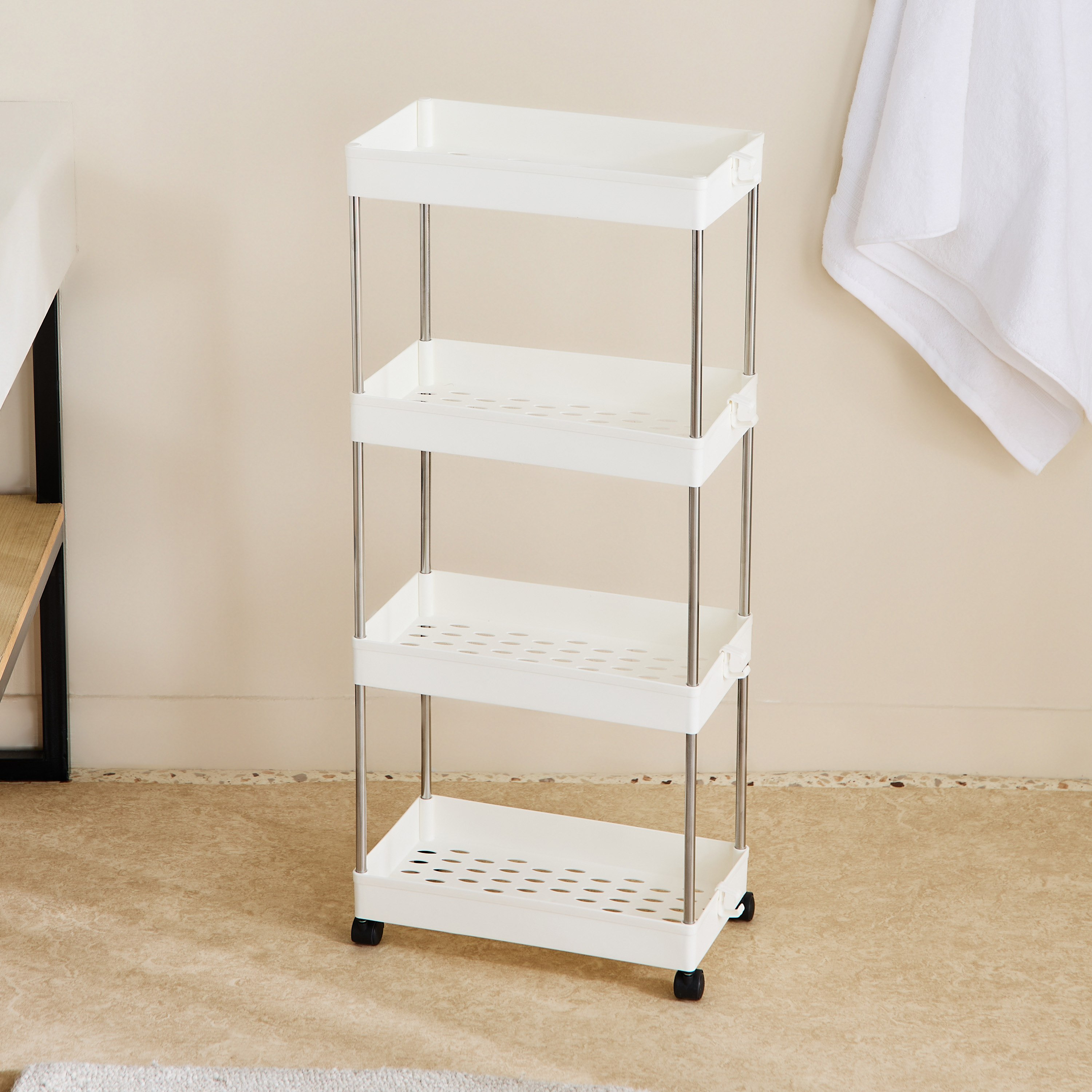 Ovio 4-Tier Storage Trolley - 40x22x86 cm-hbxbedroom-bedroomaccessories-bedroomstorage-image-2