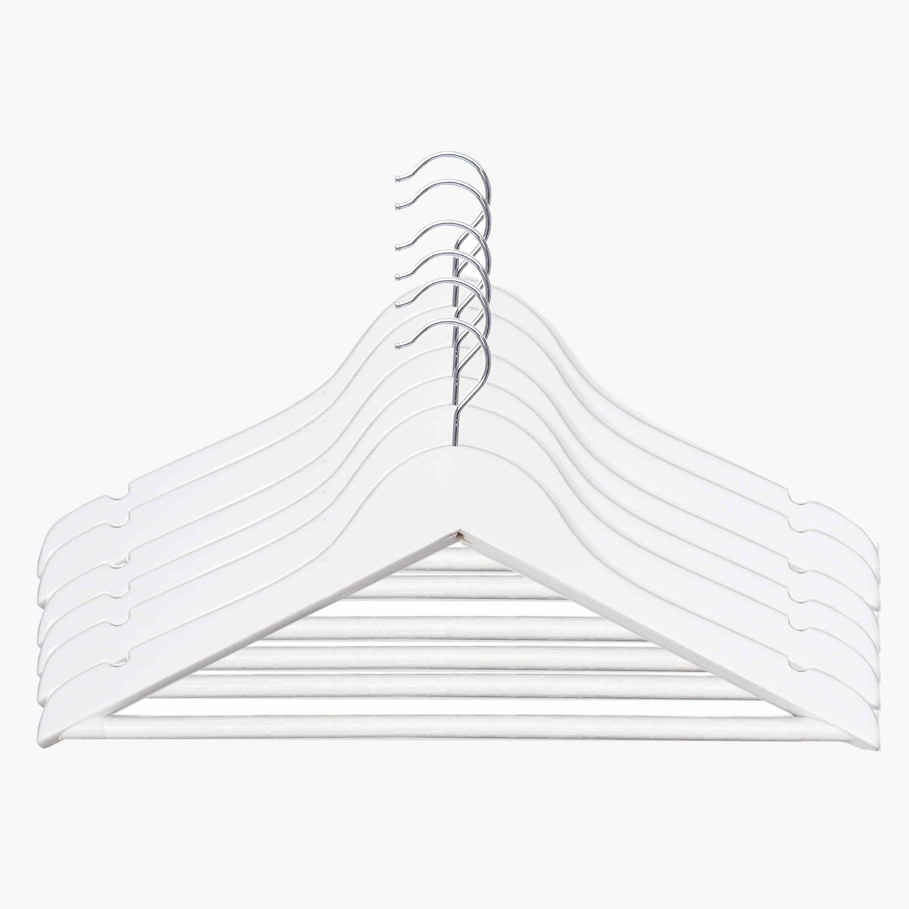 علاقة خشبية من فورست - طقم من 6 قطع-hbxhomeware-bathandlaundry-clothesdryingracks-image-1