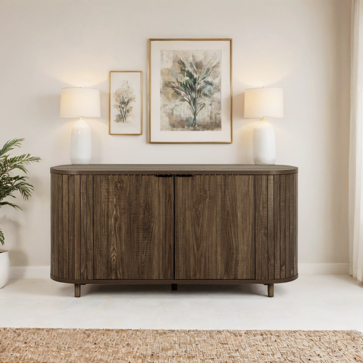 خزانة جانبية 1.6 متر ببابين من أشويل-hbxfurniture-diningroom-buffetsandsideboards-image-1