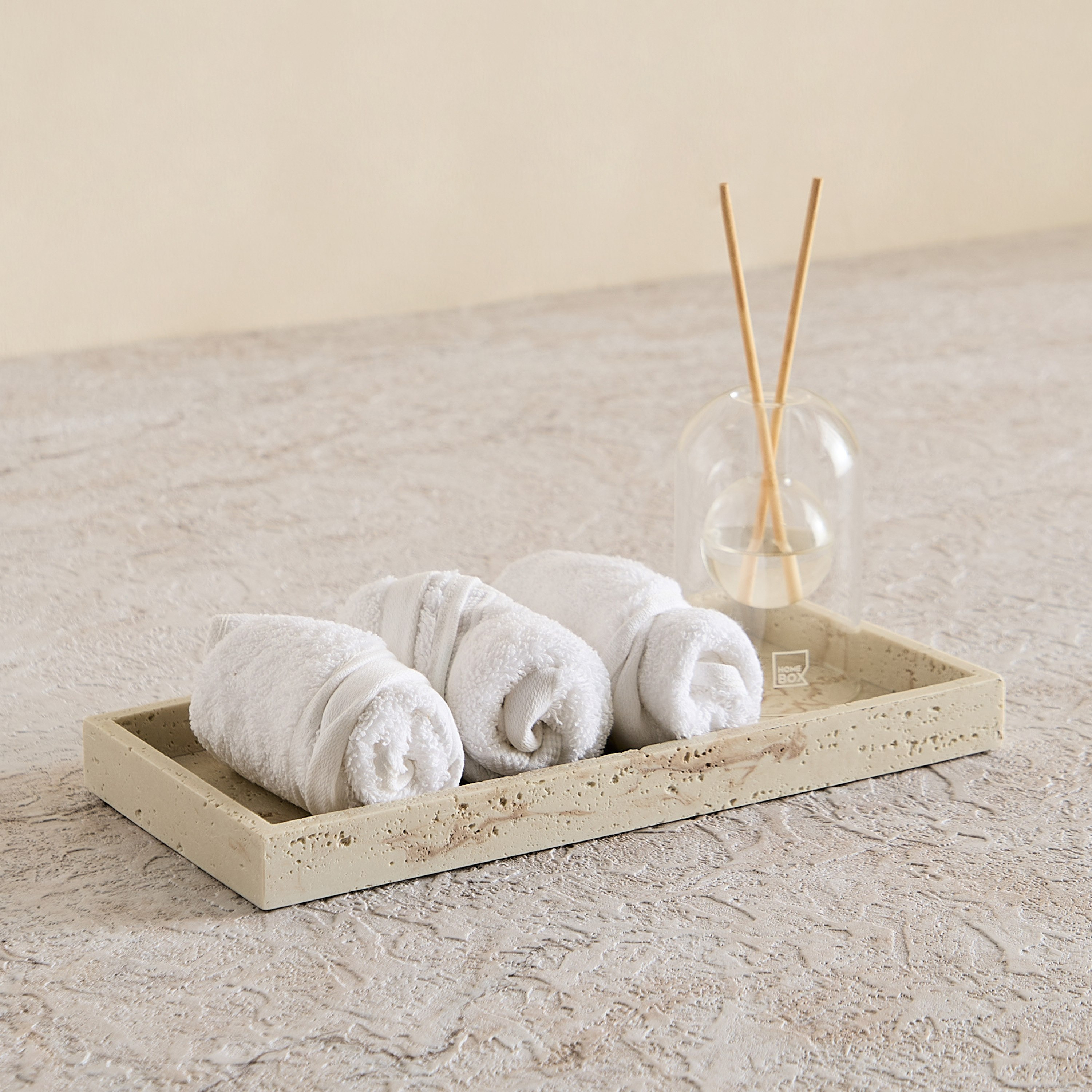 Avenue Resin Travertine Towel Tray 30x2.5x15 cm-PROMO_HB_AE_B1G1_250925-image-1