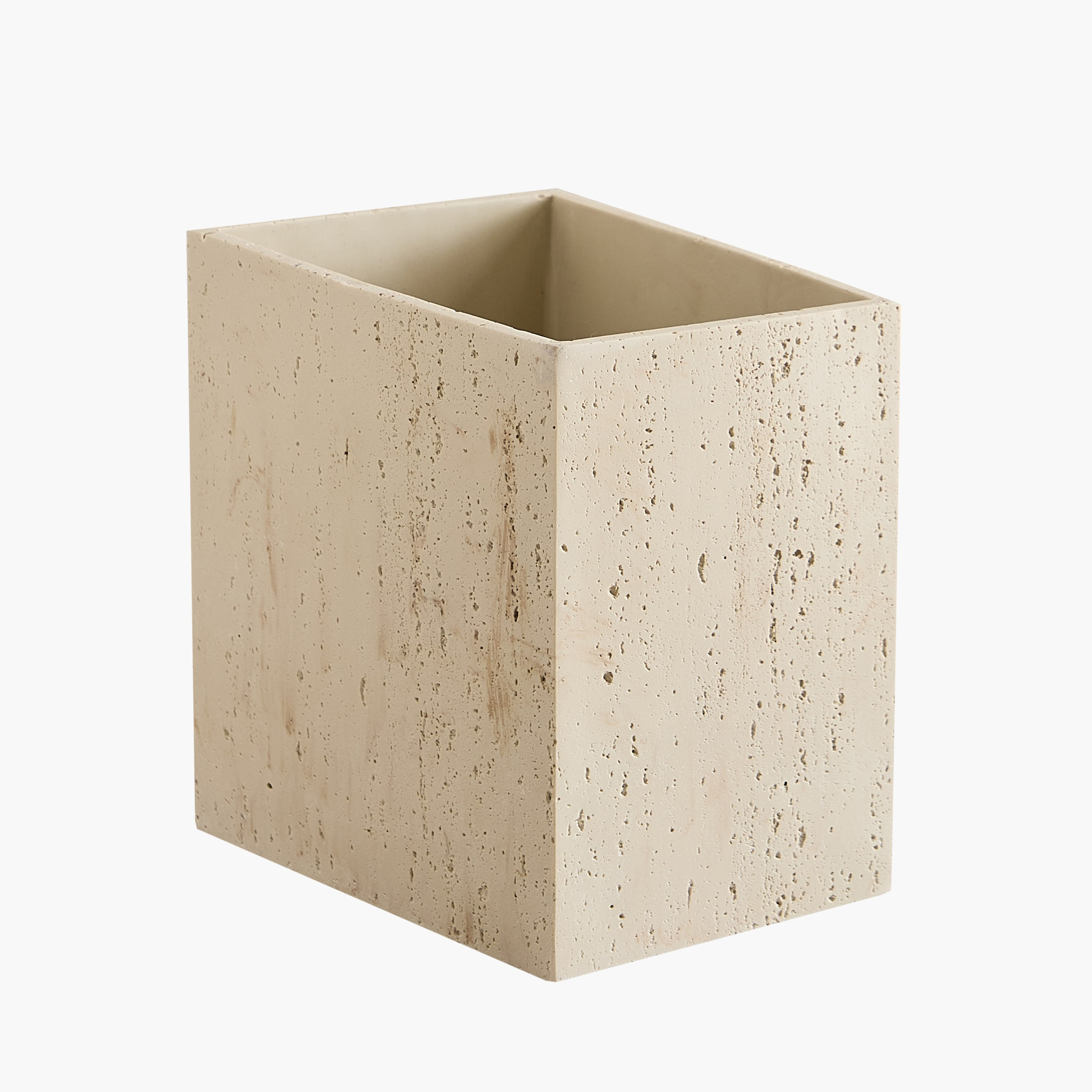 Avenue Resin Travertine Waste Bin 22x18x24 cm-hbxhomeware-hbxbathroom-image-5