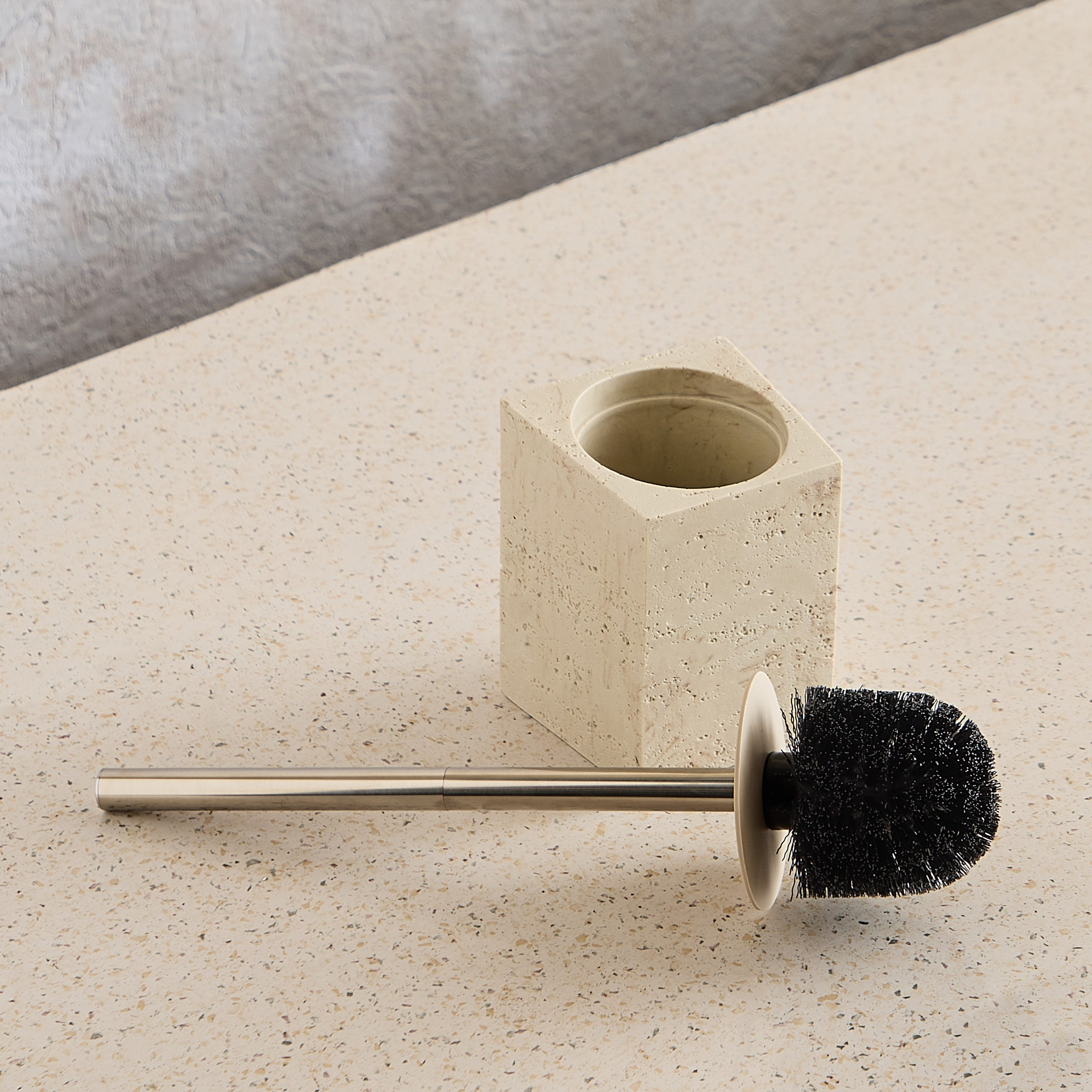 Avenue Resin Travertine Toilet Brush Holder 9.6x9.6x12 cm-PROMO_HB_AE_B1G1_250925-image-2