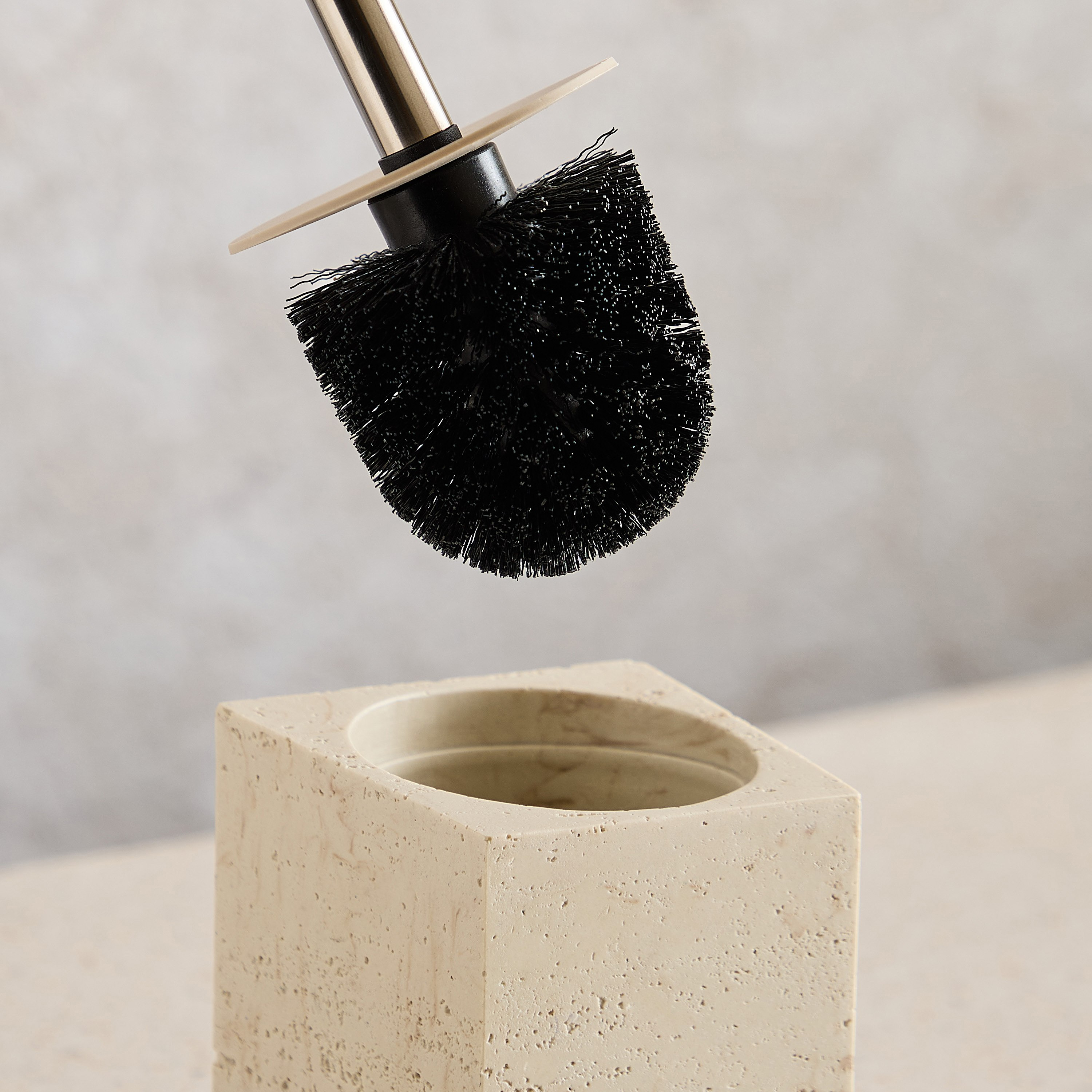 Avenue Resin Travertine Toilet Brush Holder 9.6x9.6x12 cm-PROMO_HB_AE_B1G1_250925-image-3
