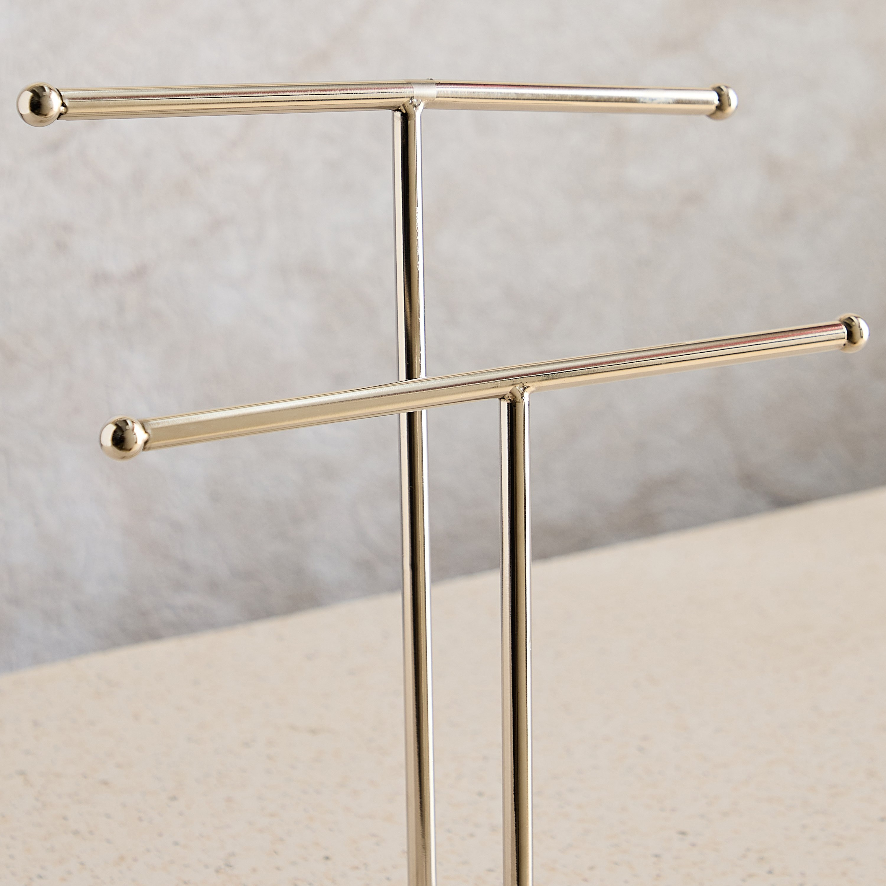 Avenue Resin Travertine Towel Holder  27x10x33 cm-hbxdecorandfurnishings-bathroomaccessories-bathroomsets-image-3