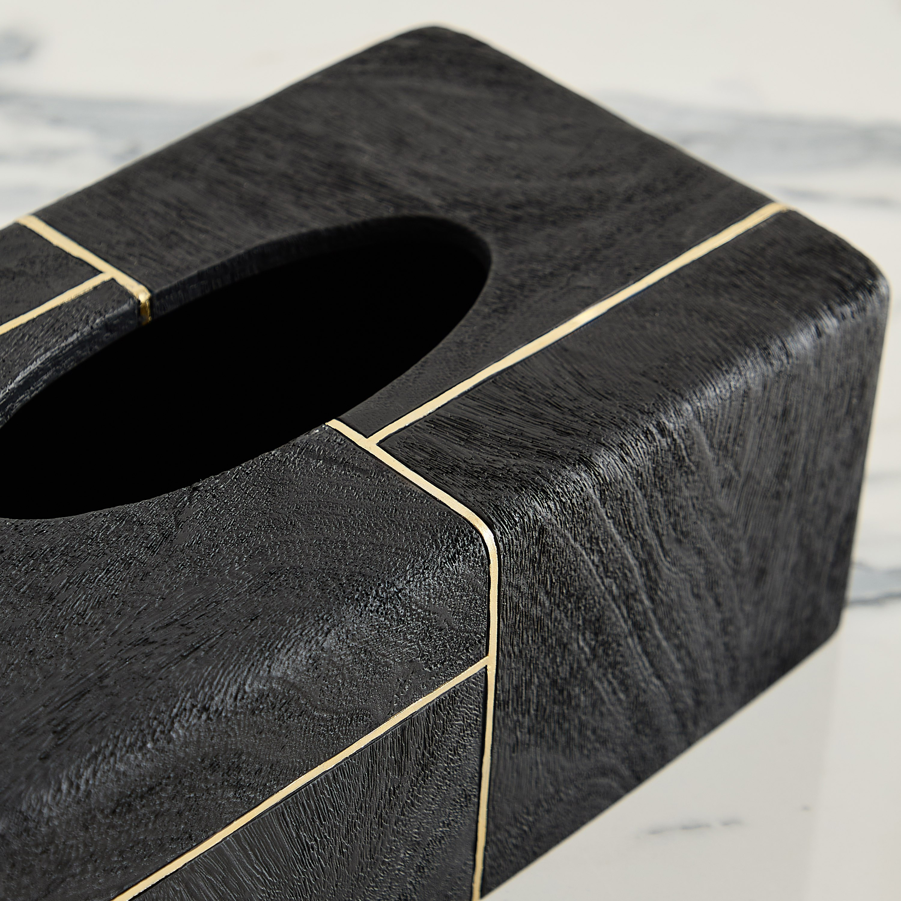 Luxe Resin Rect Tissue Box Black  26x15x10 cm-hbxhomeware-bathandlaundry-tissueboxesandcottonjars-image-3