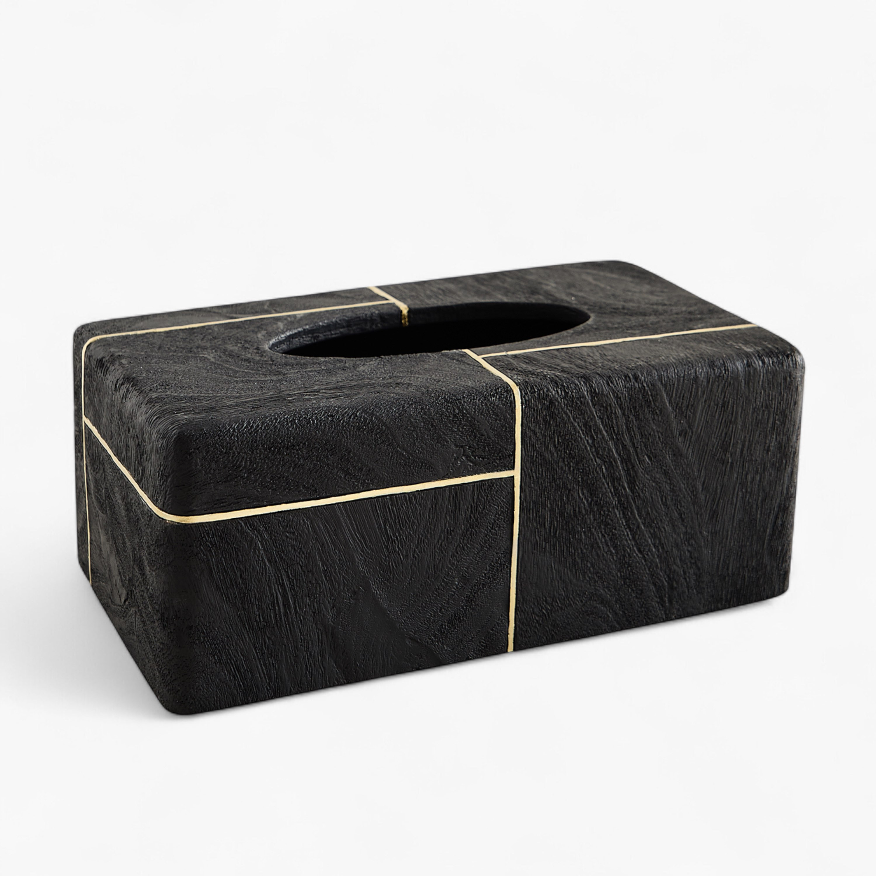 Luxe Resin Rect Tissue Box Black  26x15x10 cm-hbxhomeware-bathandlaundry-tissueboxesandcottonjars-image-5