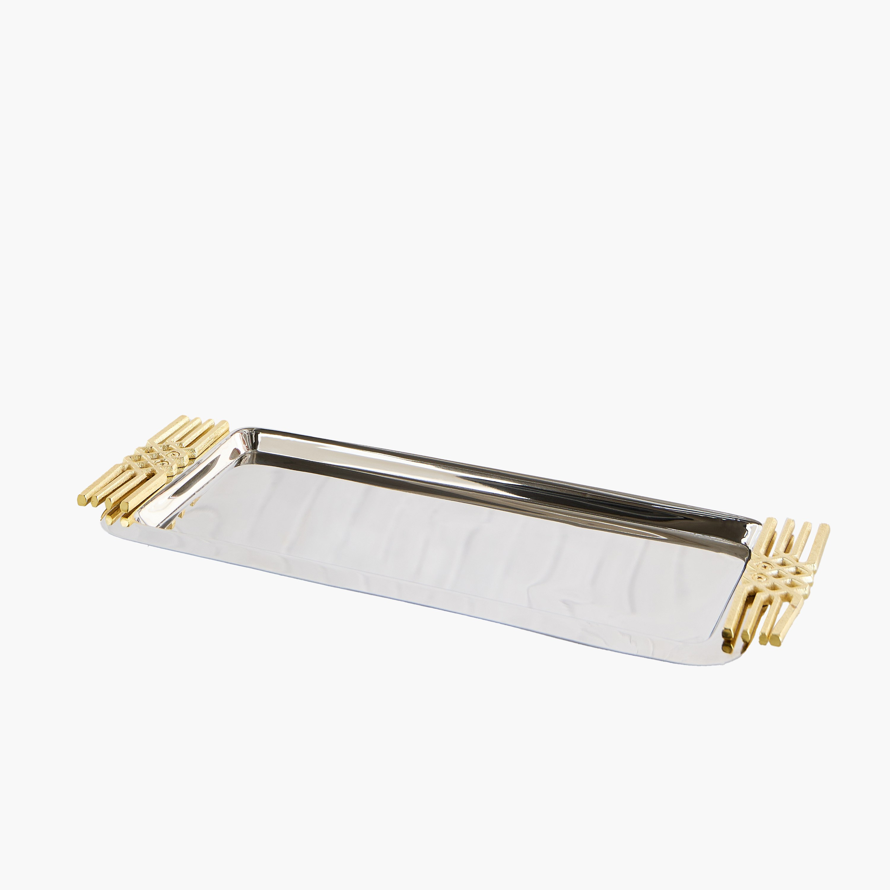 Aniq Stainless Steel Decorative Tray - 44x18x5 cm-hbxhomeware-hbxdecorandfurnishings-image-5