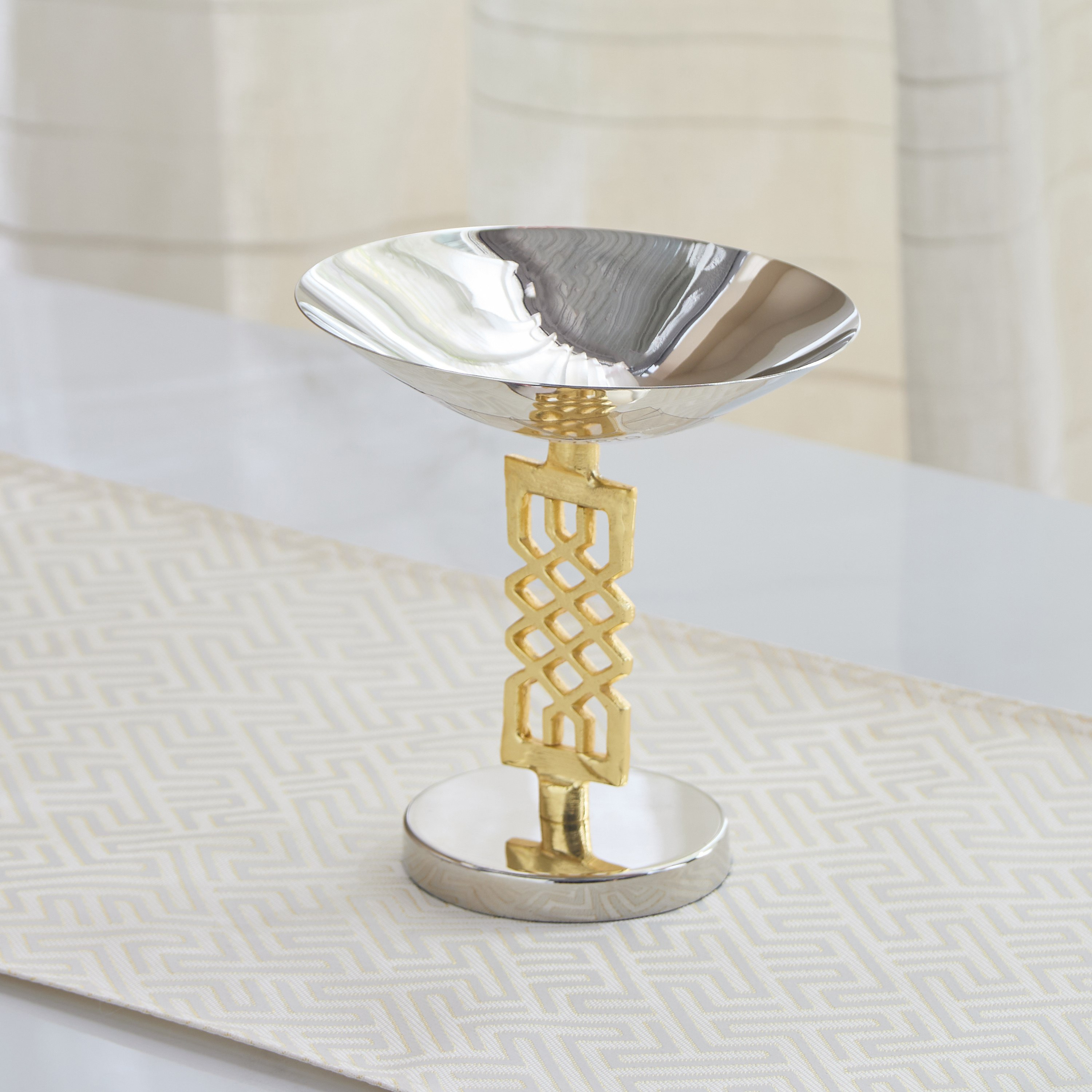 Aniq Stainless Steel Candy Dish - 16x16x15 cm-hbxdecorandfurnishings-tabletop-serveware-image-1