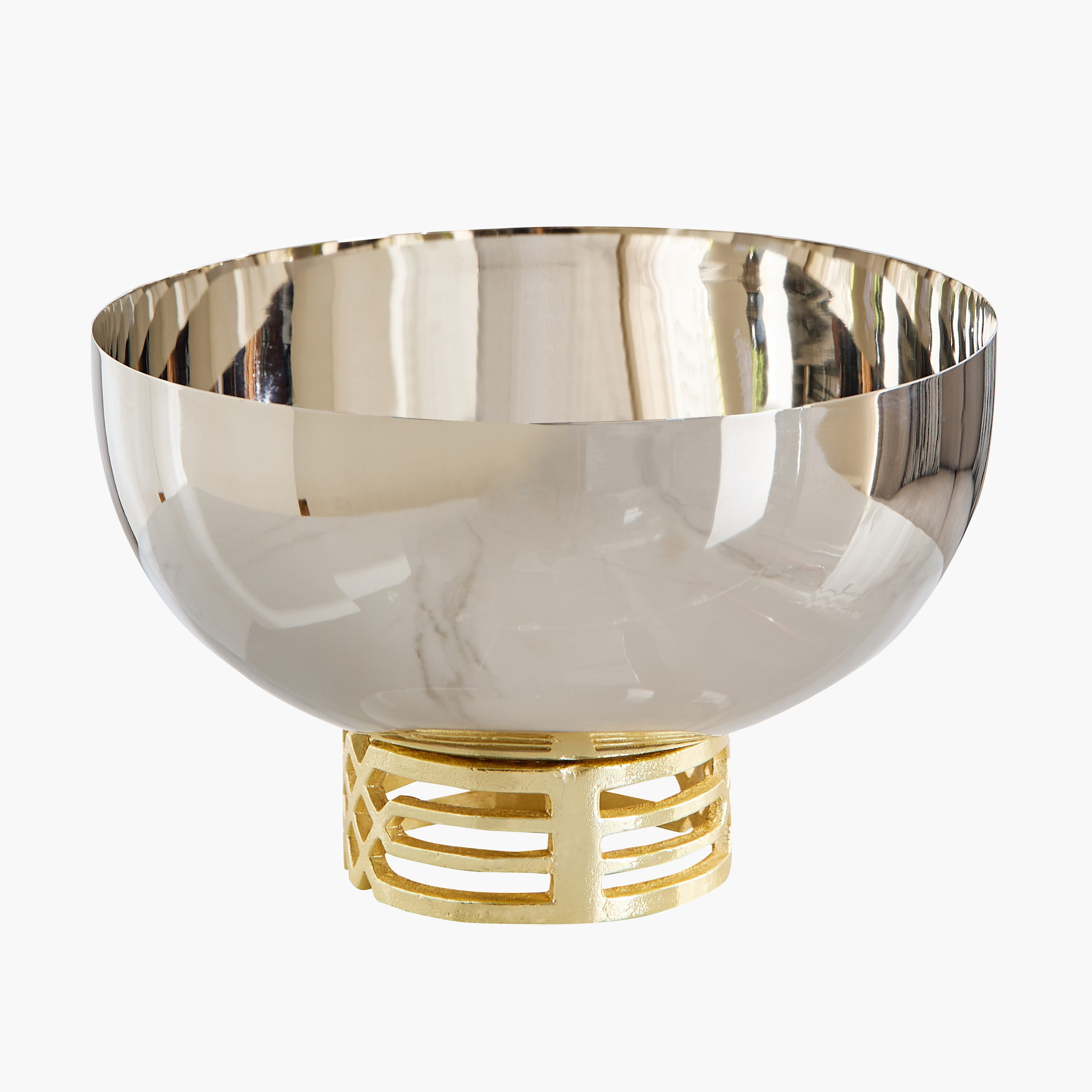 وعاء ديكور ستانلس ستيل من أنيق - 25x25x4 سم-hbxdecorandfurnishings-homeaccessories-bowls-image-5