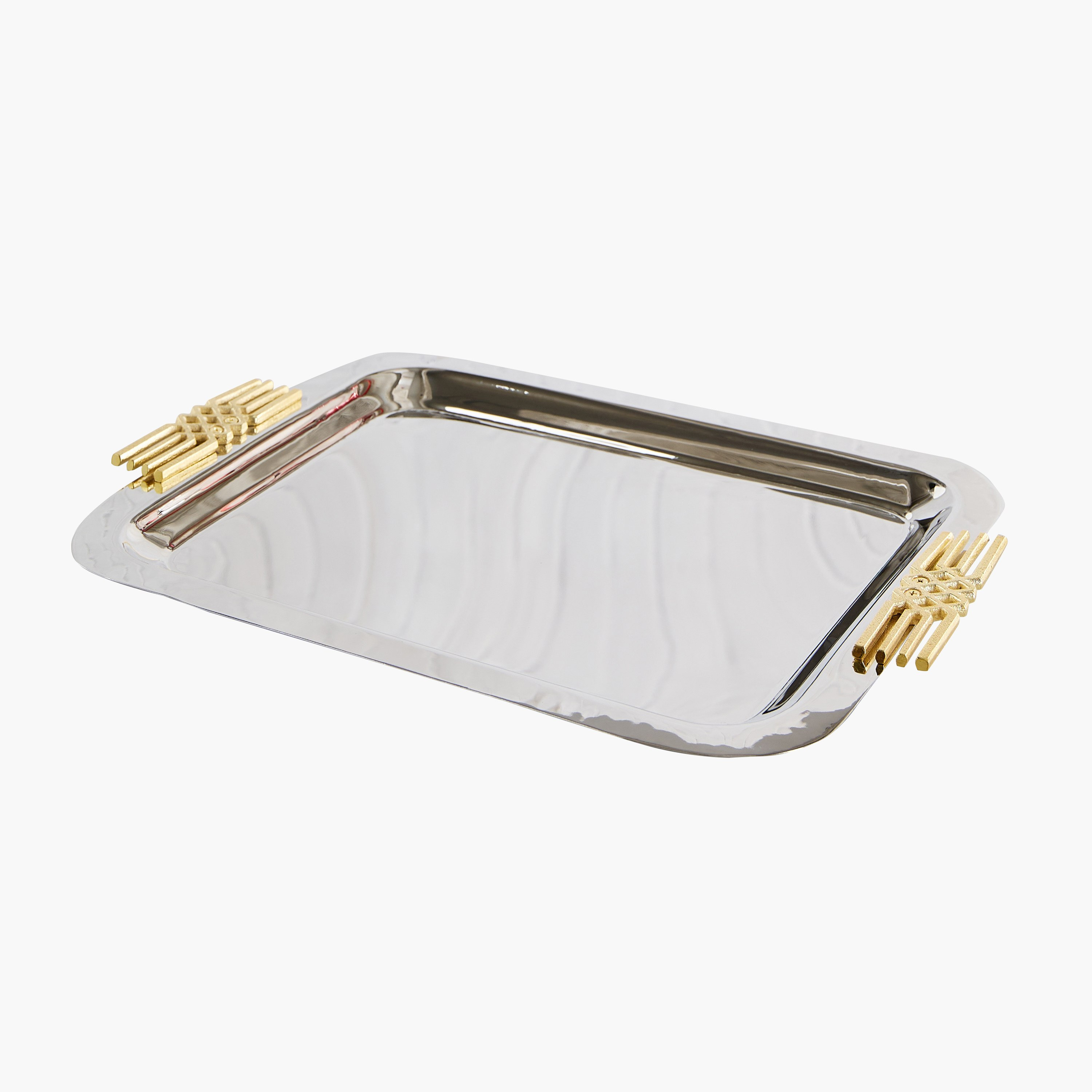Aniq Stainless Steel Decorative Rectangle Tray - 50x36x5 cm-hbxhomeware-hbxdecorandfurnishings-image-5