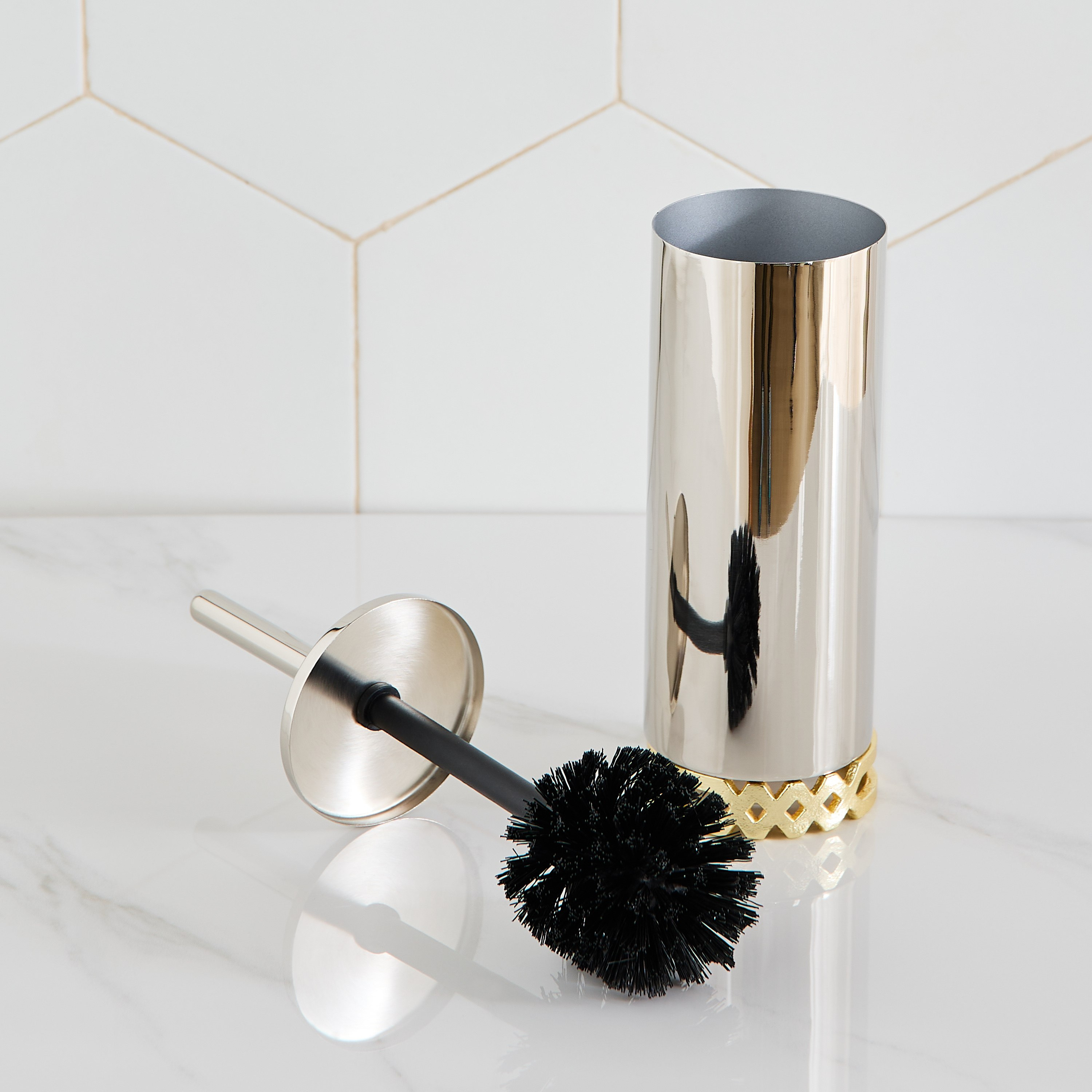 Aniq Toilet Brush Holder - 10x10x39 cm-hbxbathroom-laundry-cleaningaccessories-image-2