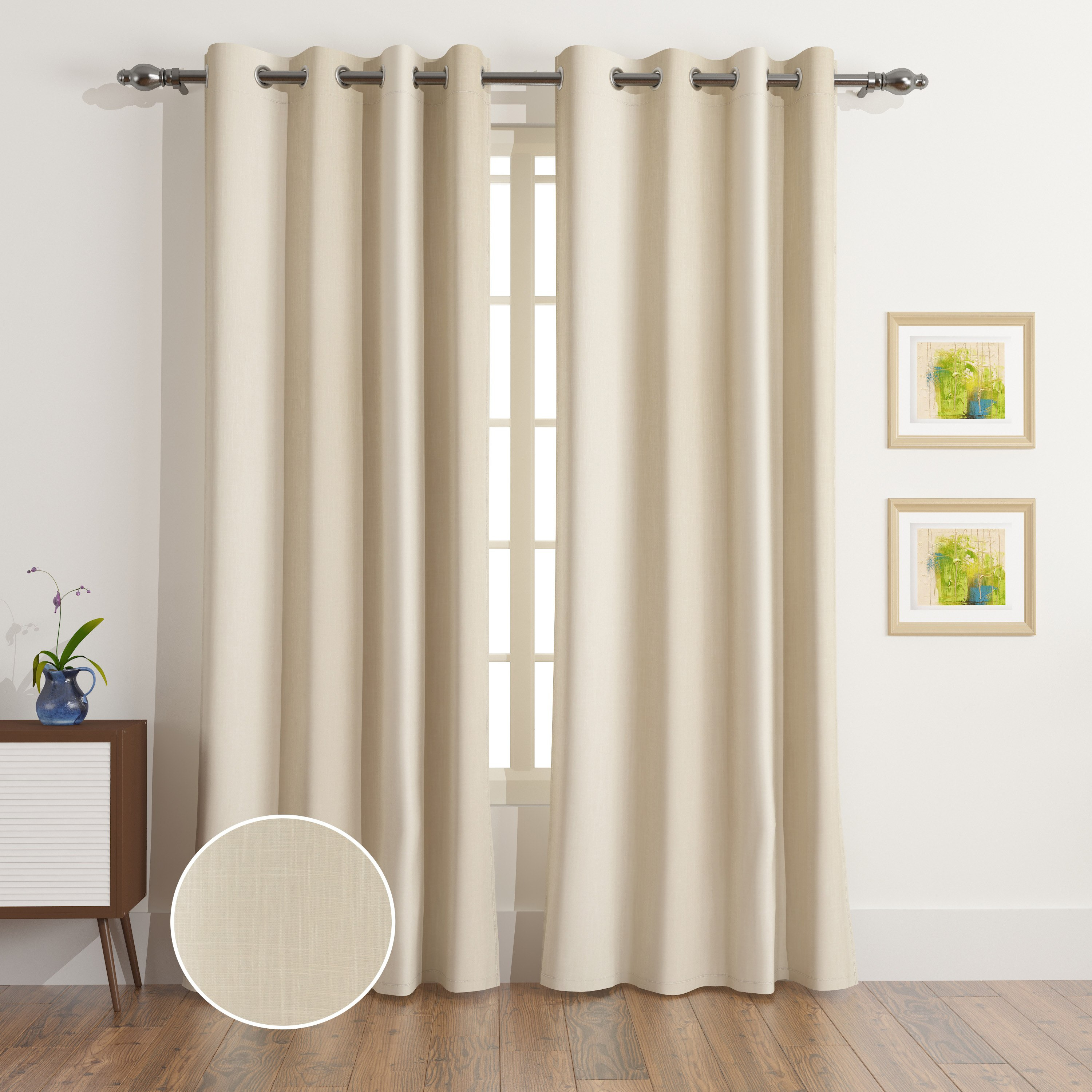Splendour 2-Piece Extra Long Blackout Lined Curtain Set - 140x300 cm-PROMO_HB_AE_B1G1_250925-image-1