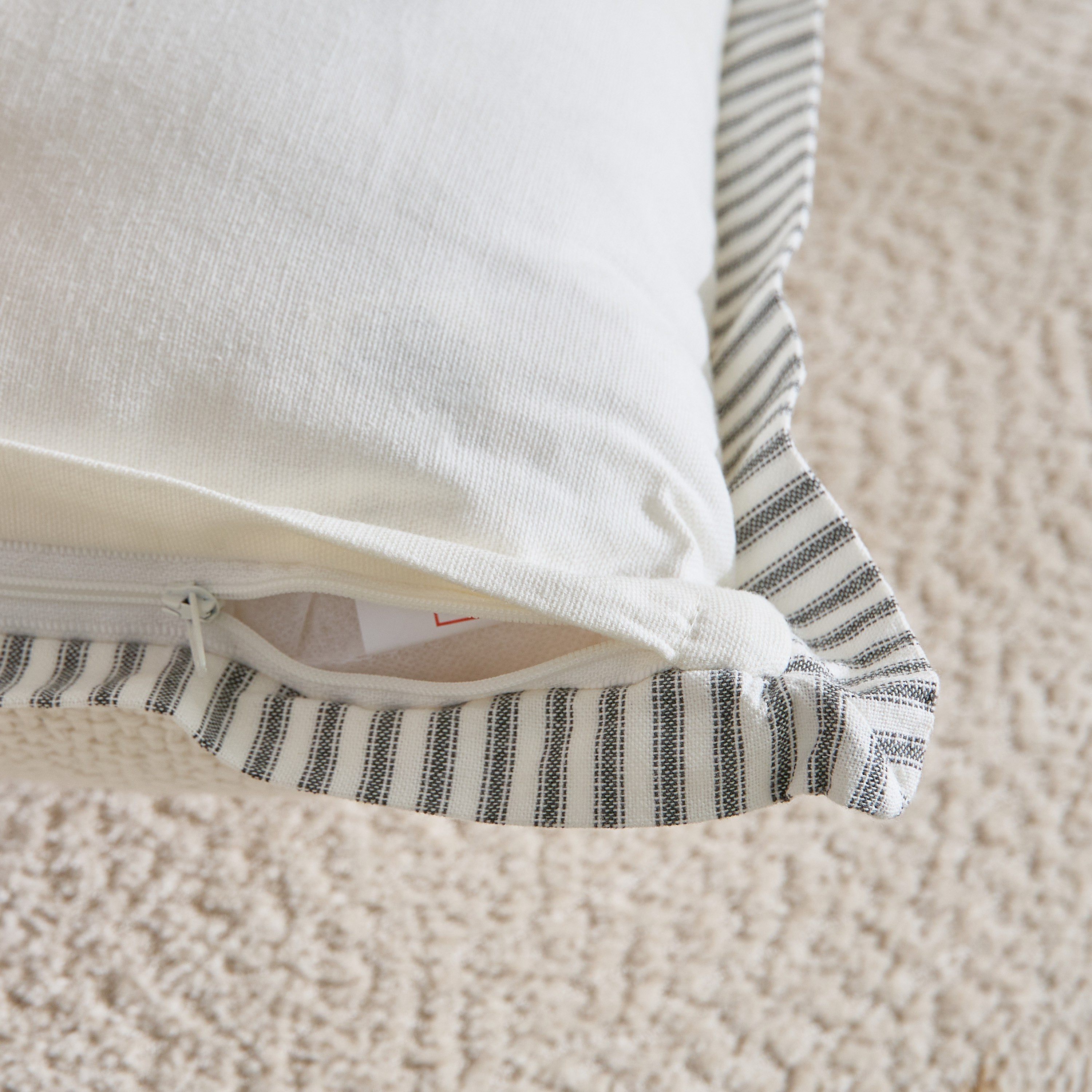 Cozy Duo 2-Piece Solid with Strip Ruffle Filled Cushion Set - 50x50 cm-hbxhomeware-hbxbedroom-image-3