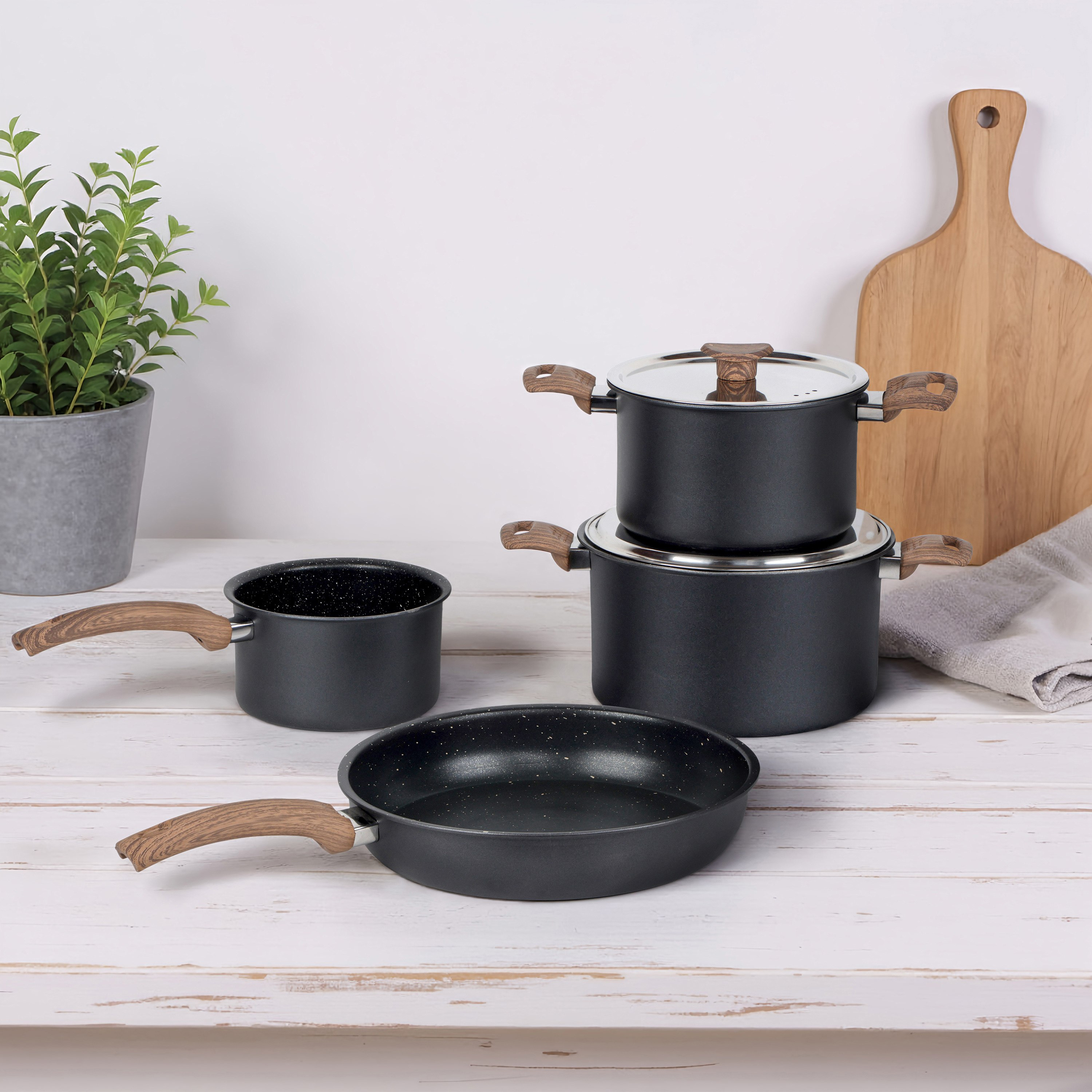 طقم أواني طهي 6 قطع غير قابلة للالتصاق من شيف بلس-hbxhomeware-hbxkitchen-image-1