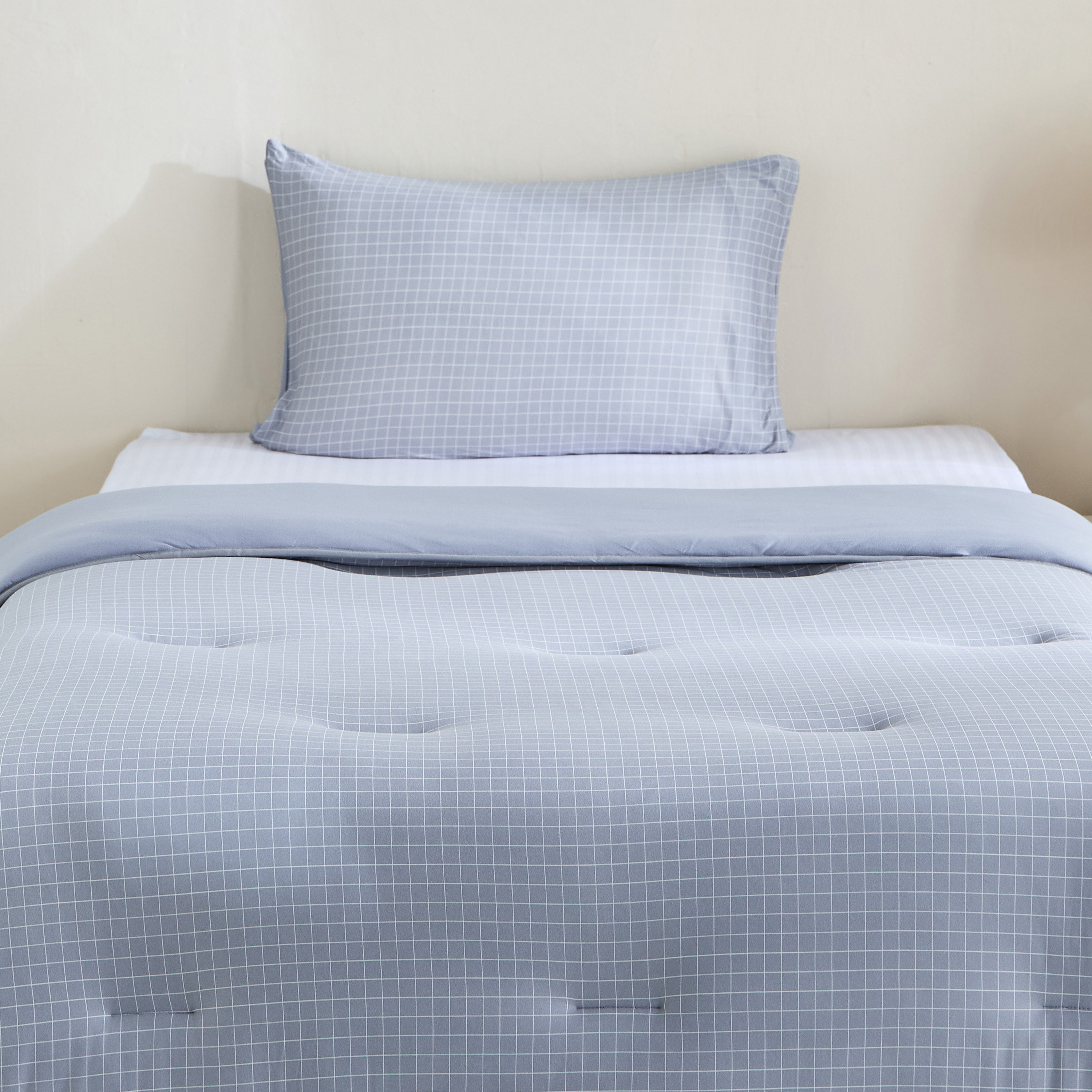 Ferum 2-Piece Stripe Microfibre Jersey Twin Comforter Set - 160x220 cm-hbxhomeware-hbxbedroom-image-2