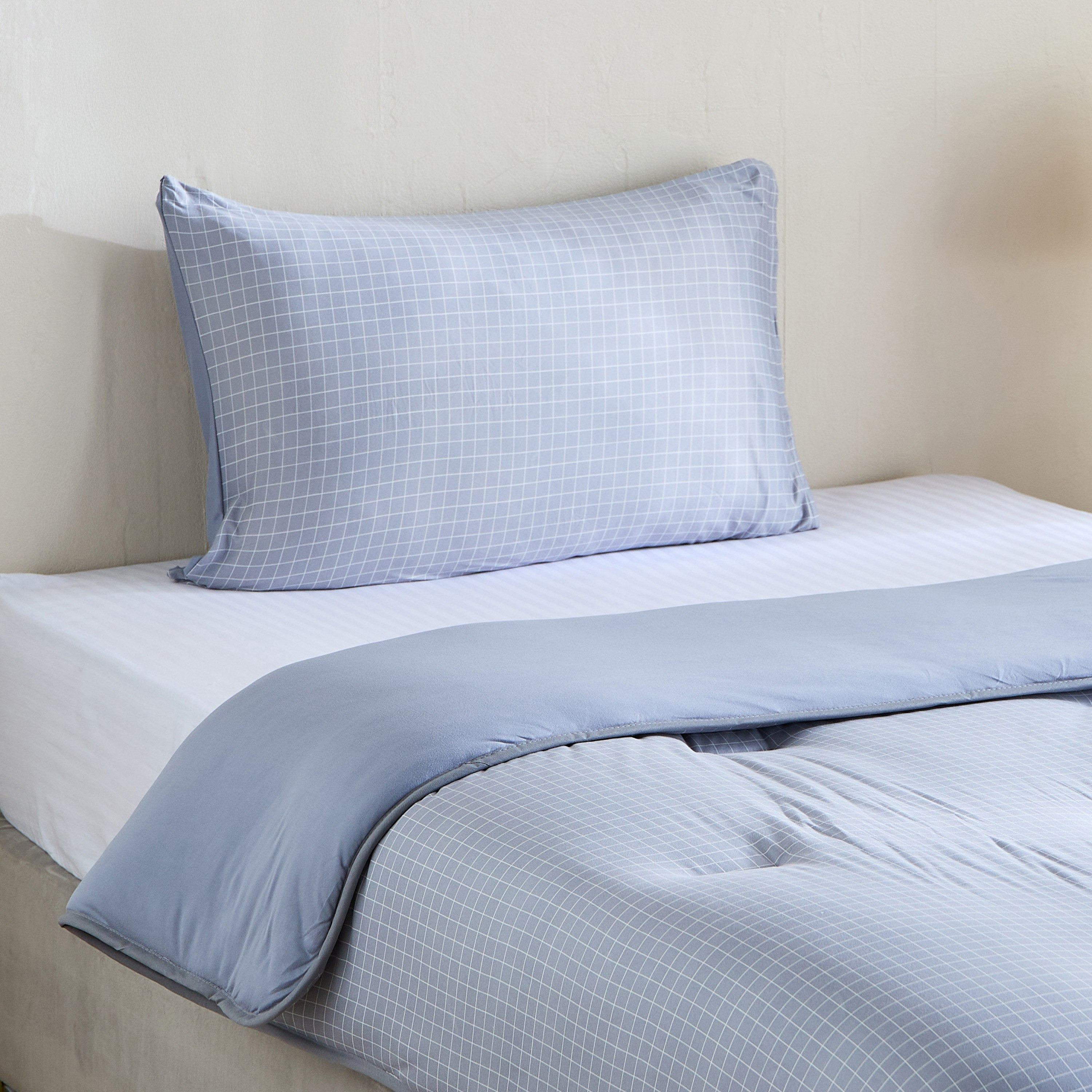 Ferum 2-Piece Stripe Microfibre Jersey Twin Comforter Set - 160x220 cm-hbxhomeware-hbxbedroom-image-7
