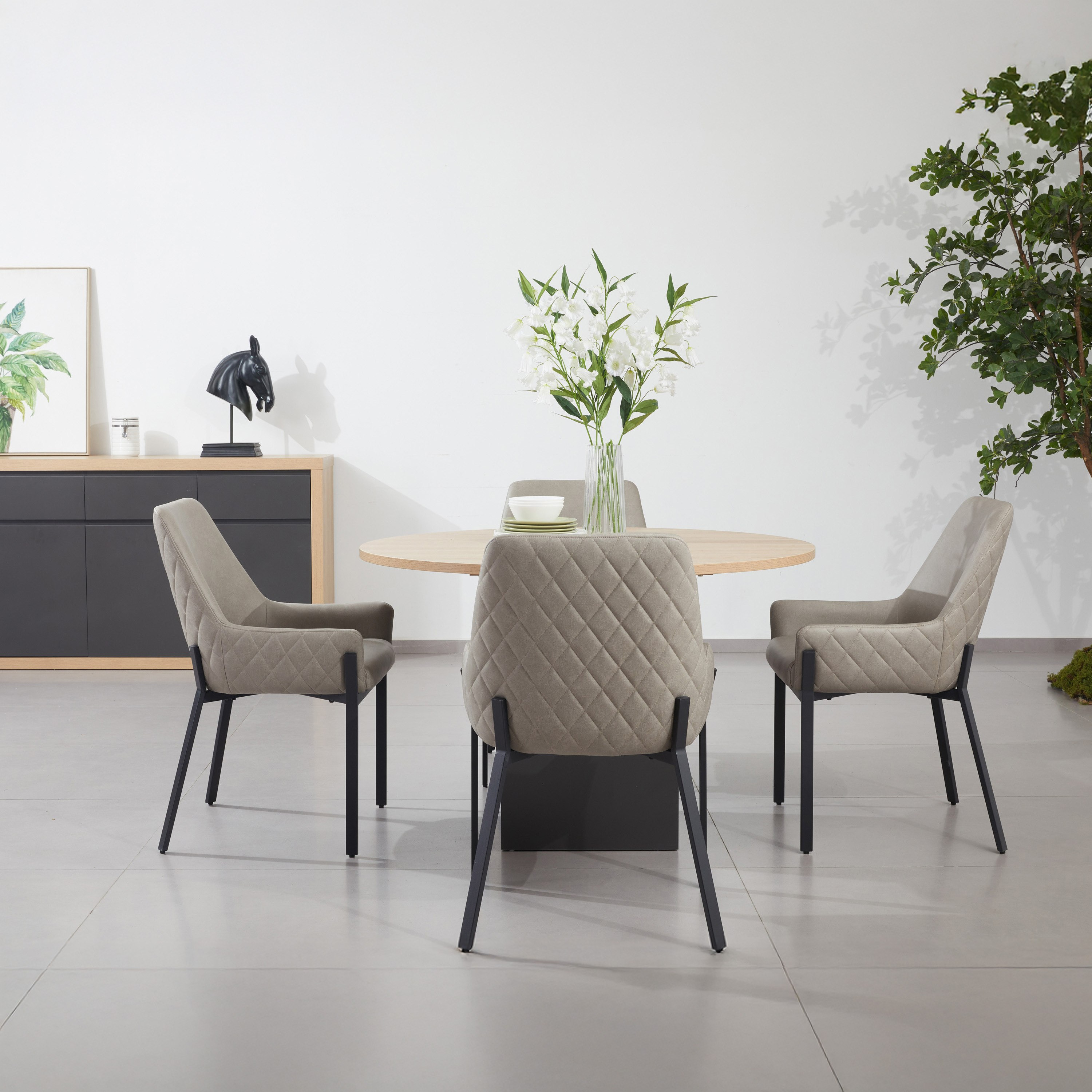 Winchester 4-Seater Round Modular Dining Table Top-hbxdiningroom-modular-modulardining-winchester-image-7