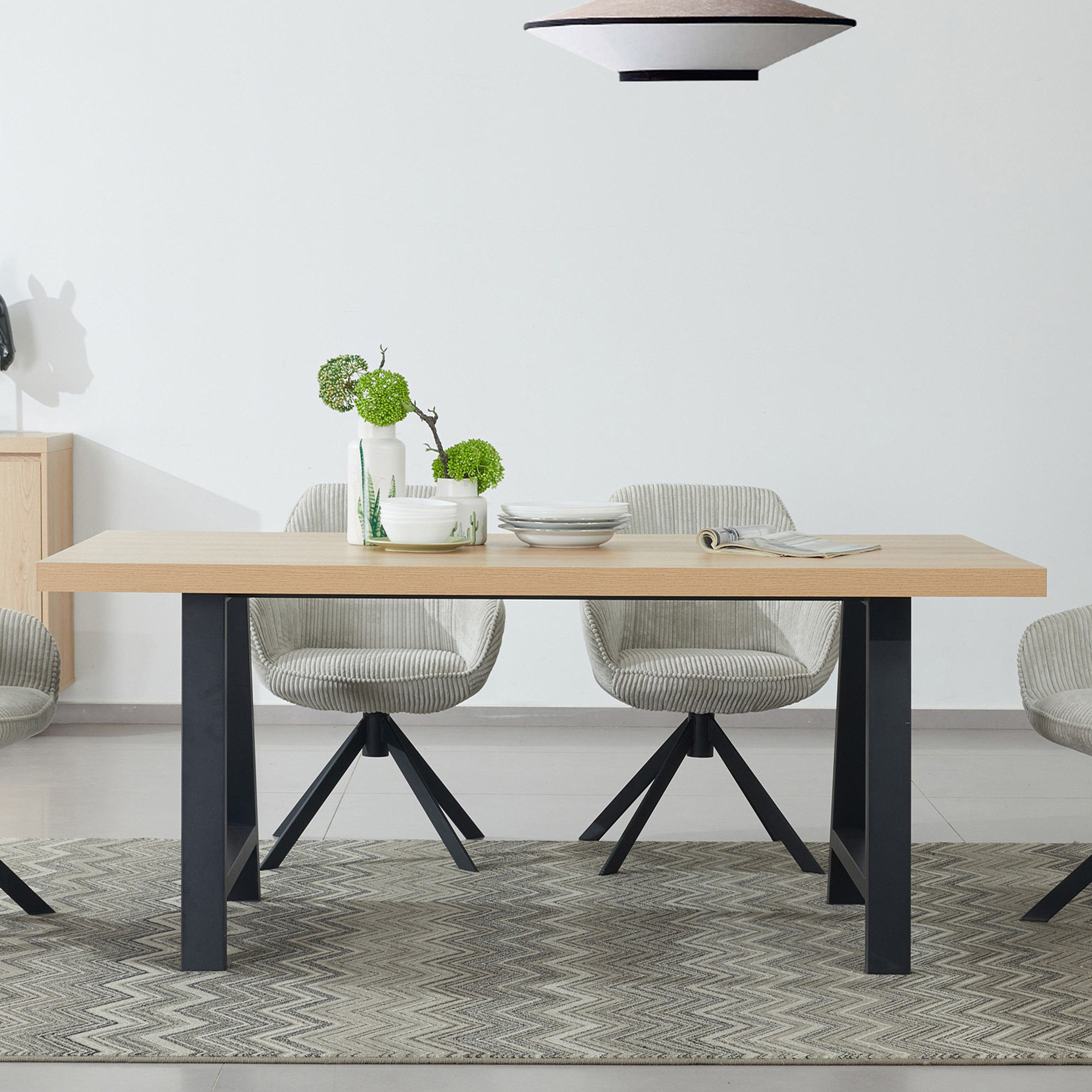 سطح طاولة سفرة قياسي 6 مقاعد من أيريس-hbxfurniture-modular-modulardining-iris-image-6