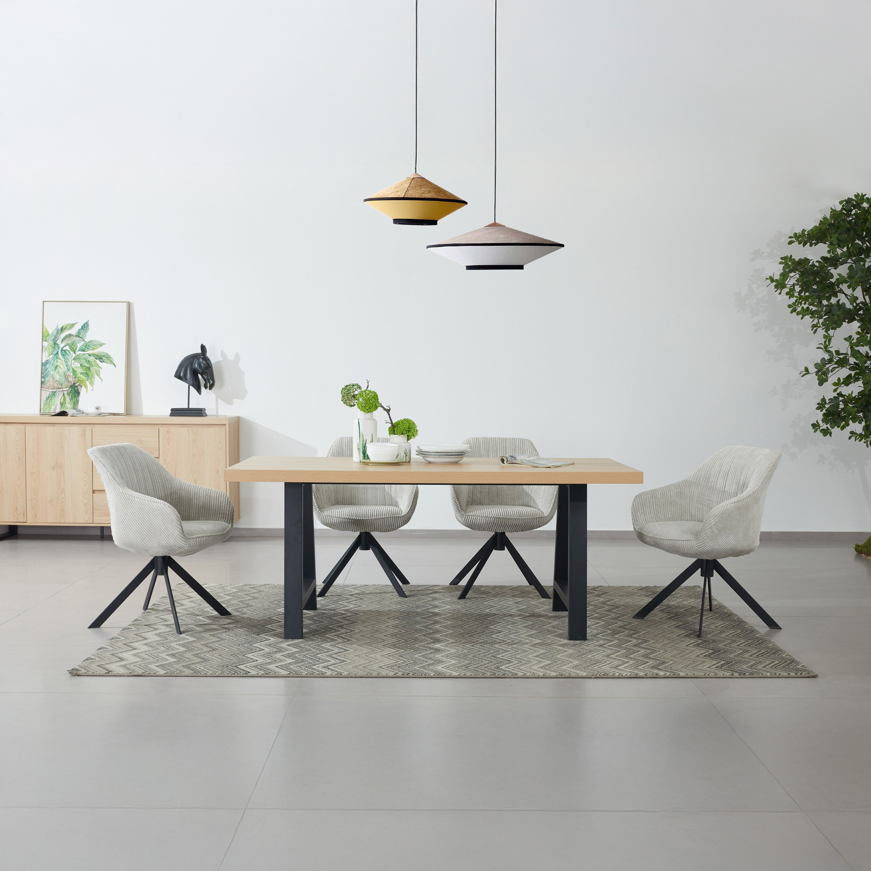 سطح طاولة سفرة قياسي 6 مقاعد من أيريس-hbxfurniture-modular-modulardining-iris-image-7