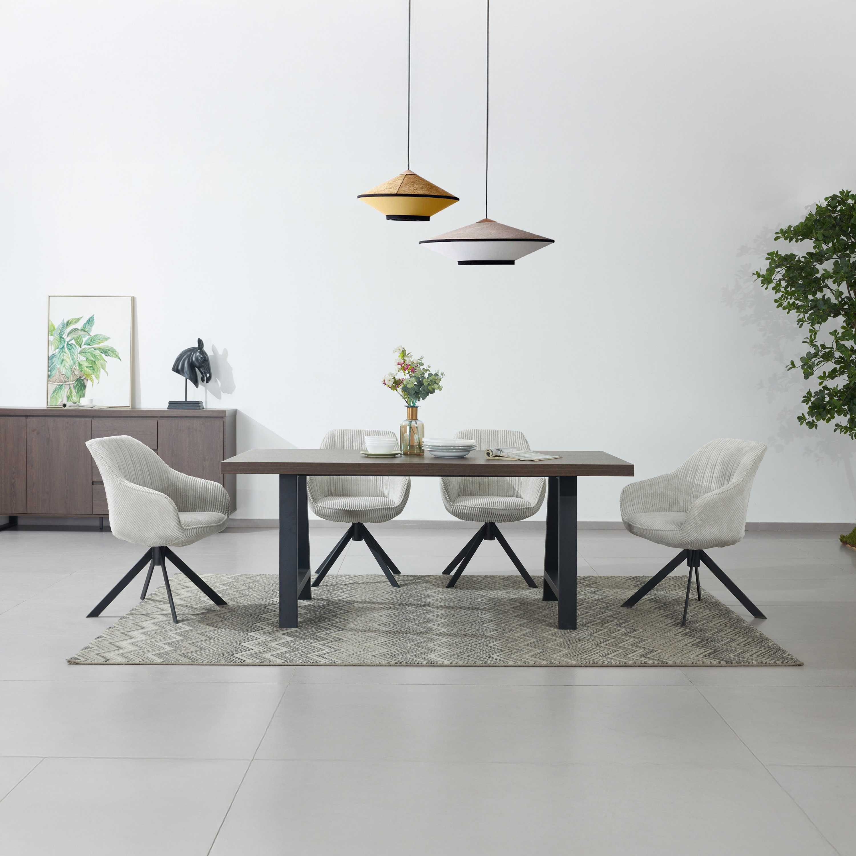 سطح طاولة سفرة قياسي 6 مقاعد من أيريس-hbxfurniture-modular-modulardining-iris-image-6