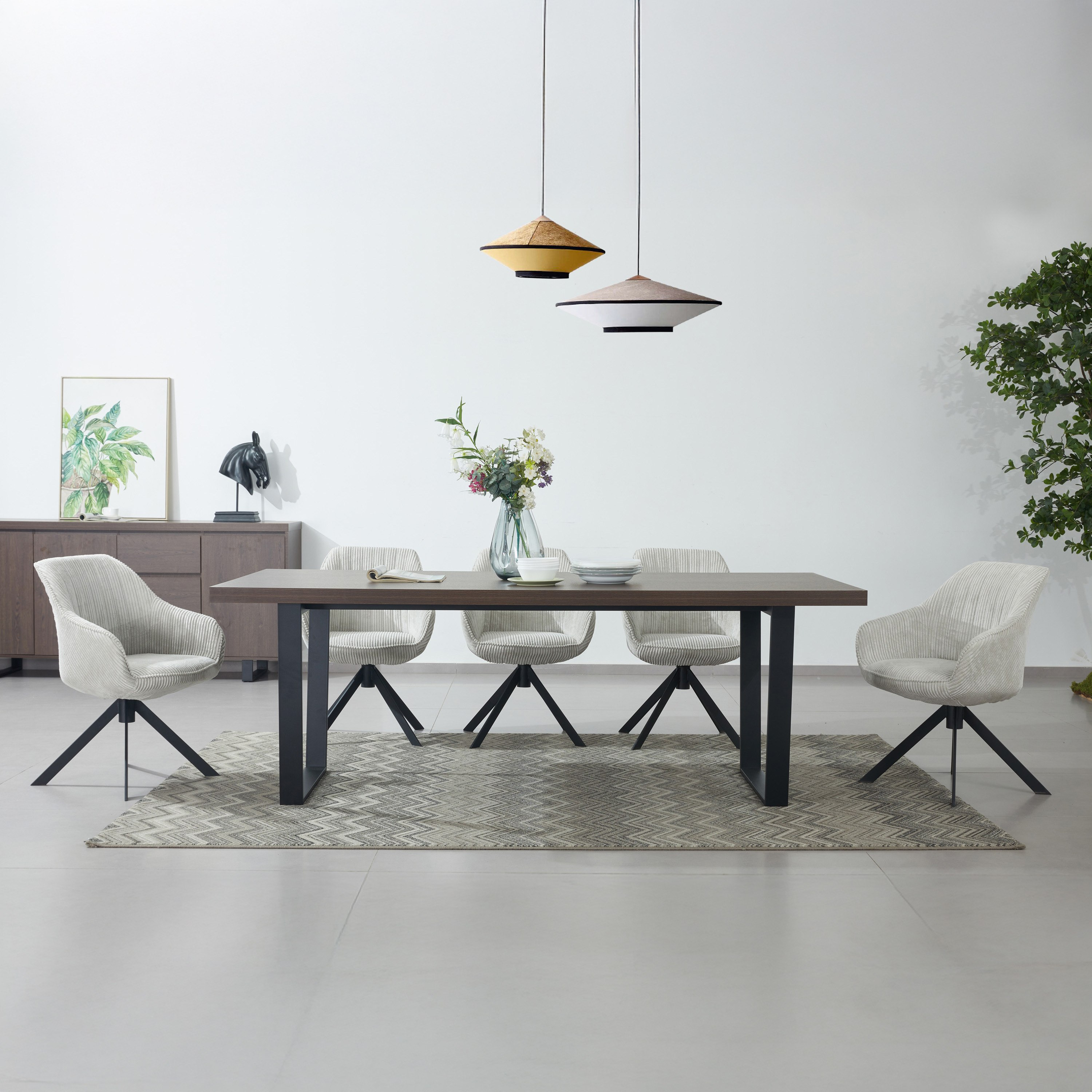 سطح طاولة سفرة قياسي 8 مقاعد من أيريس-hbxfurniture-modular-modulardining-iris-image-7