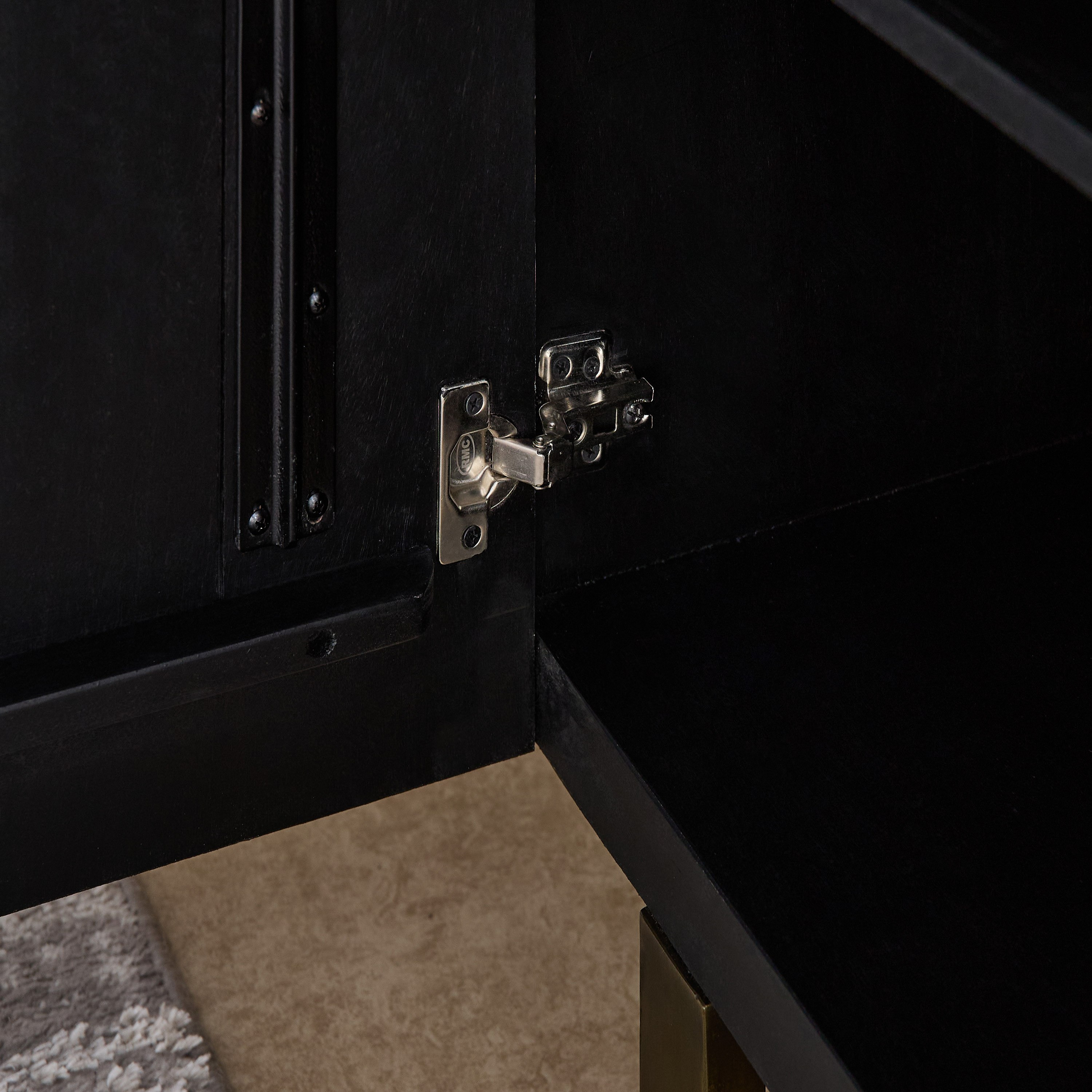 Cavon Fabio Portola 1.6 Metre 3-Door Solid Wood Sideboard with Genuine Marble Top-hbxfurniture-diningroom-buffetsandsideboards-image-7
