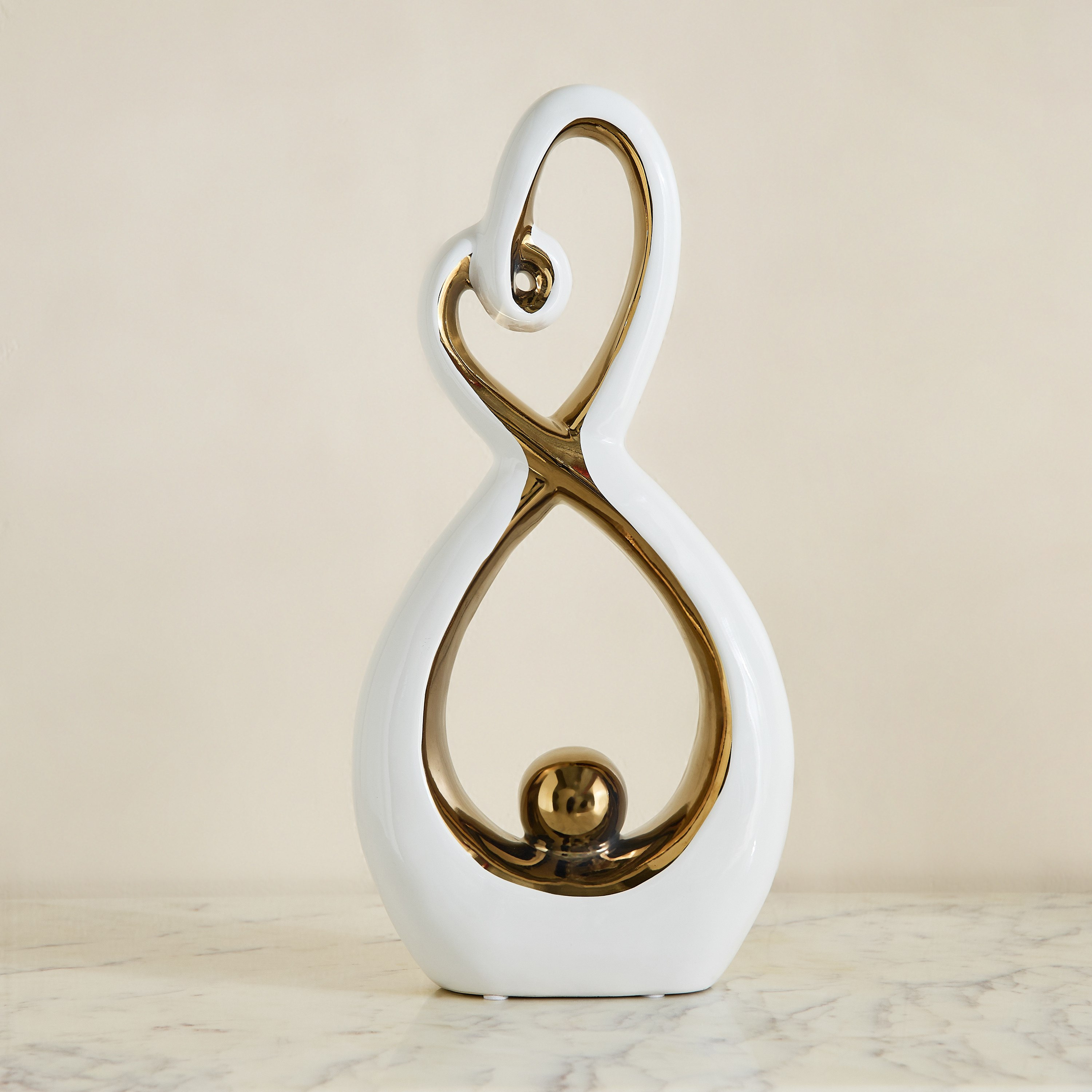 تحفة سيراميك كبيرة الحجم بريميوم من كاسا تيتاني - 18x6.5x38 سم-hbxhomeware-homedecor-figurinesandornaments-image-5