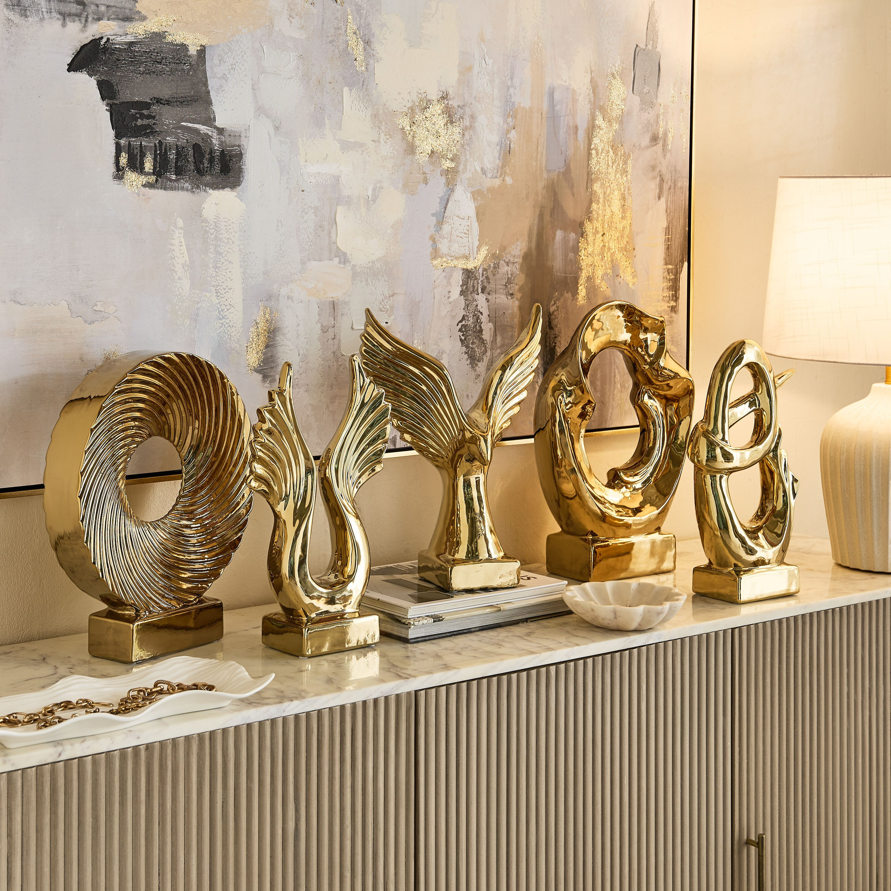 زينة ديكور سيراميك بريميوم بحجم كبير من كازا تيتاني - 40×10×28 سم-hbxhomeware-homedecor-figurinesandornaments-image-7