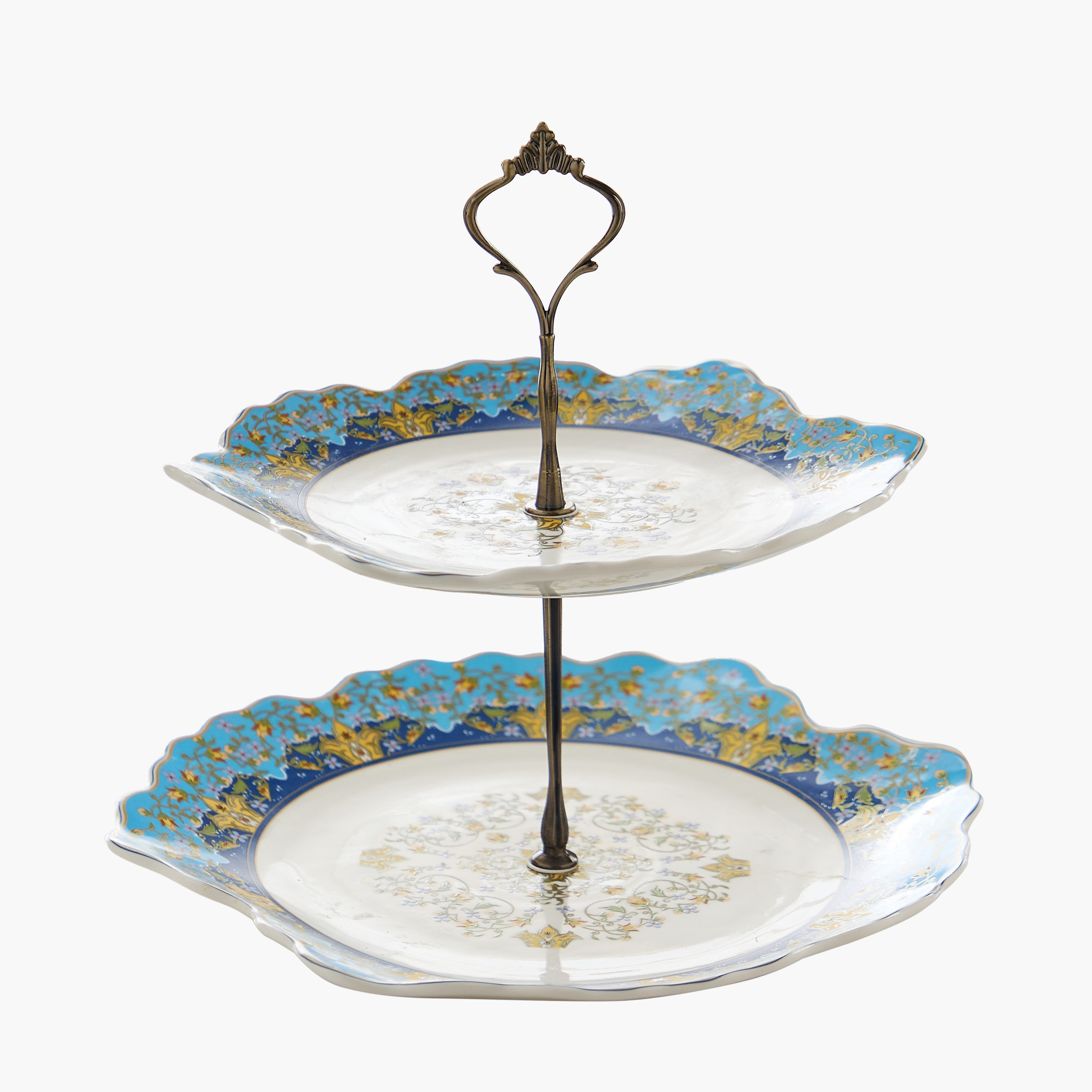 Angelic 2-Tier Cake Stand - 25.2x25.2x24.5 cm-hbxdecorandfurnishings-tabletop-serveware-image-6