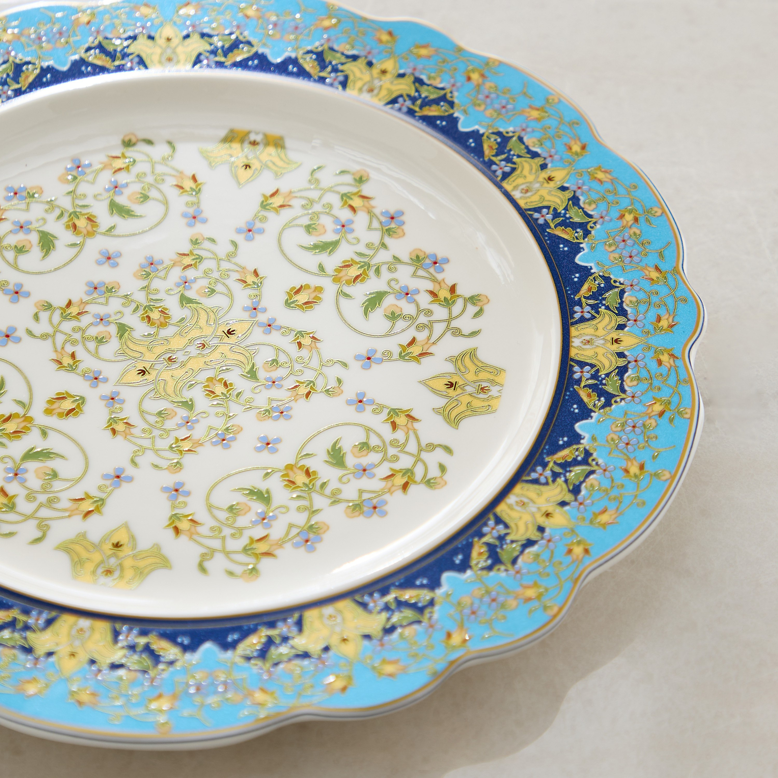 صحن تقديم صغير من أنجيليك - 22.4x22.4x2 سم-hbxdecorandfurnishings-tabletop-serveware-image-3