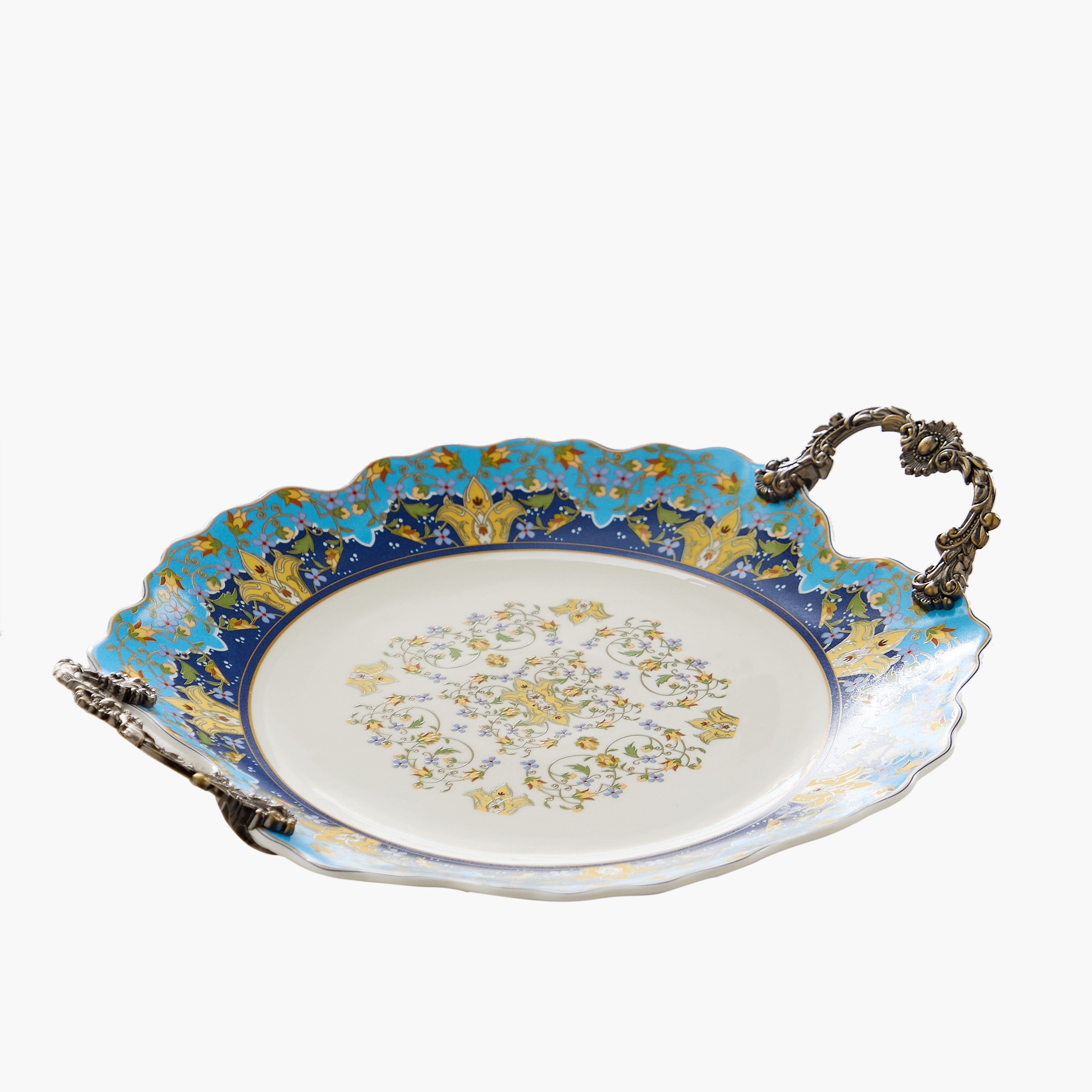 Angelic Serving Platter with Handle - 39x30.5x7.5 cm-hbxdecorandfurnishings-tabletop-serveware-image-5