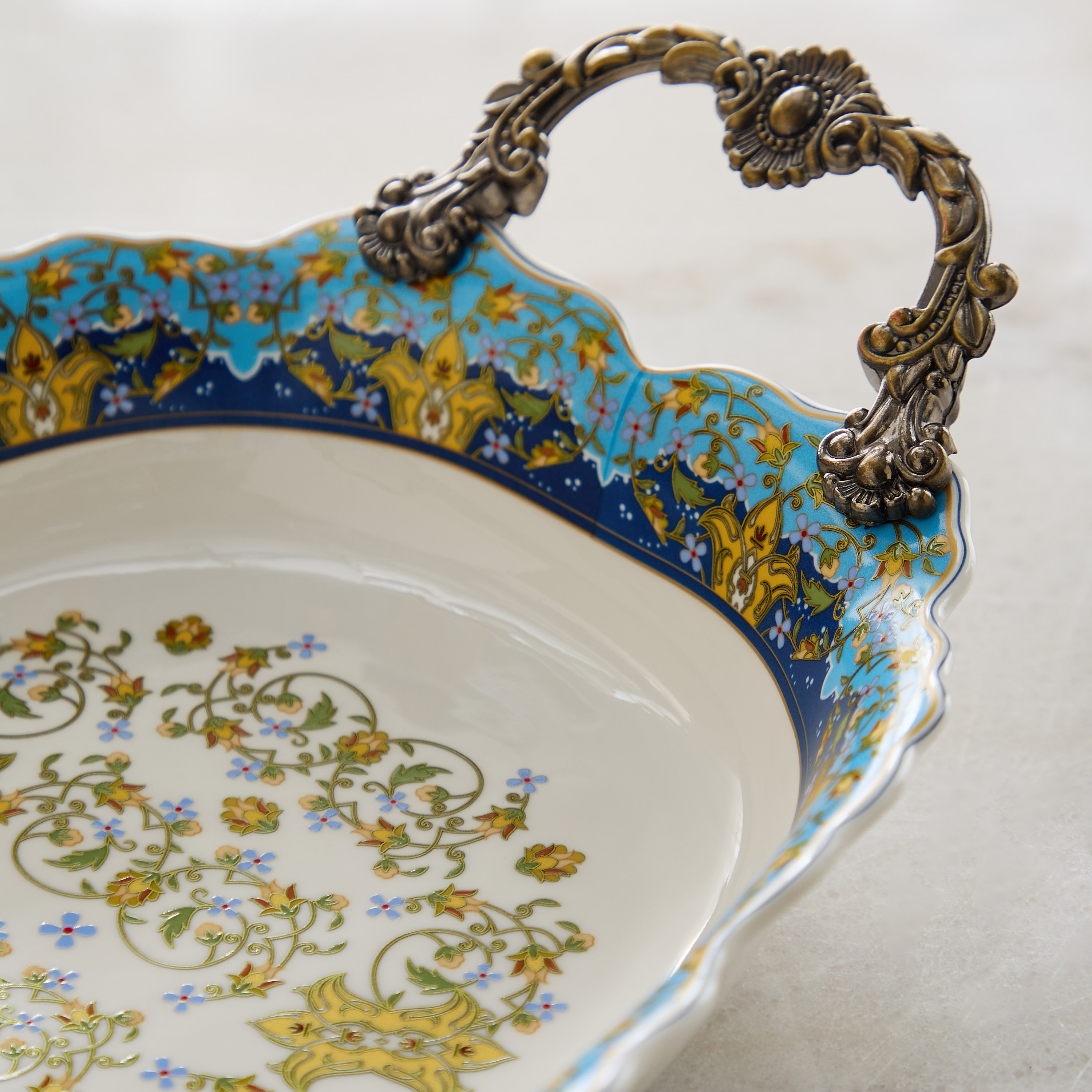 صحن تقديم بمقبض من أنجيليك - 42x22.5x9 سم-hbxdecorandfurnishings-tabletop-serveware-image-3
