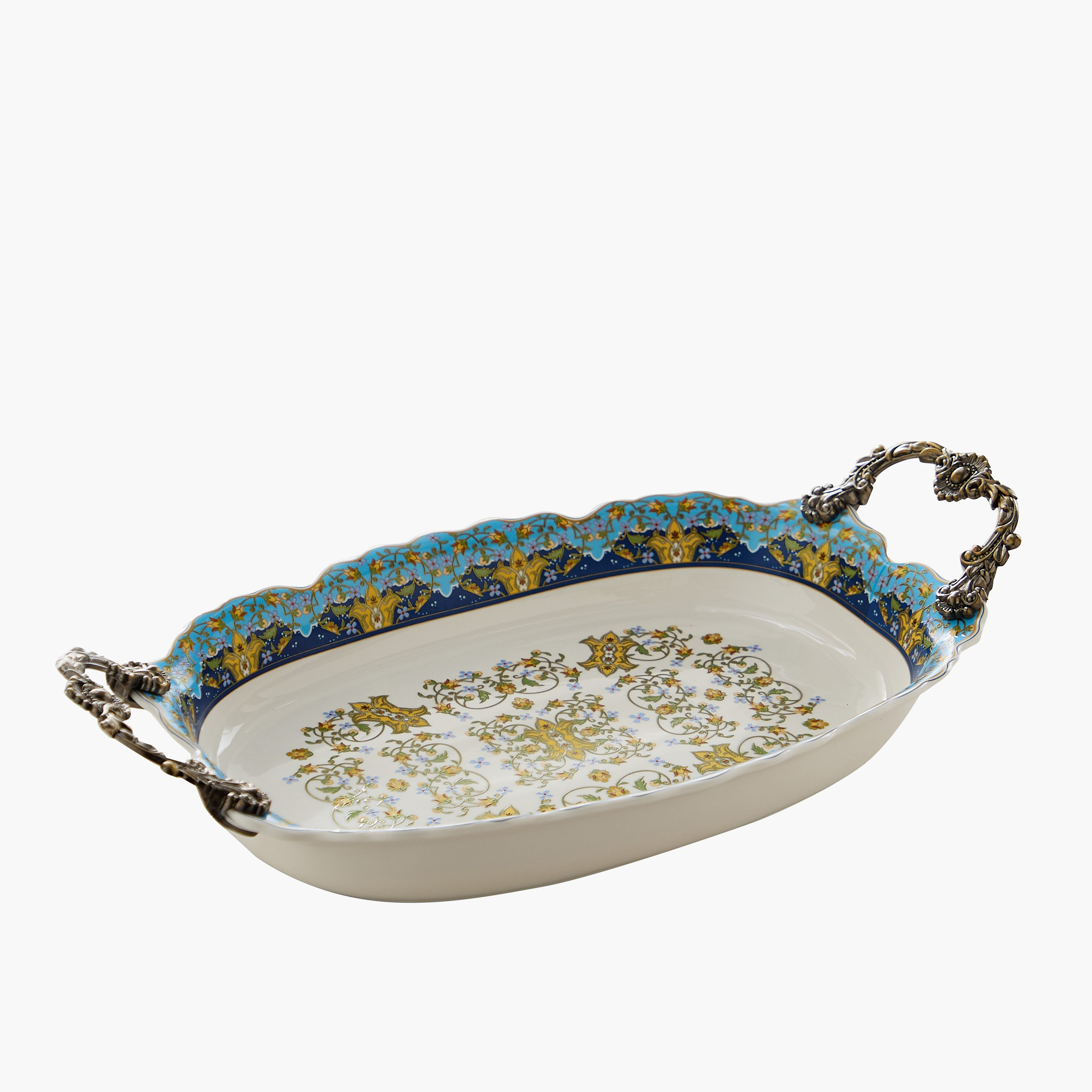 صحن تقديم بمقبض من أنجيليك - 42x22.5x9 سم-hbxdecorandfurnishings-tabletop-serveware-image-5
