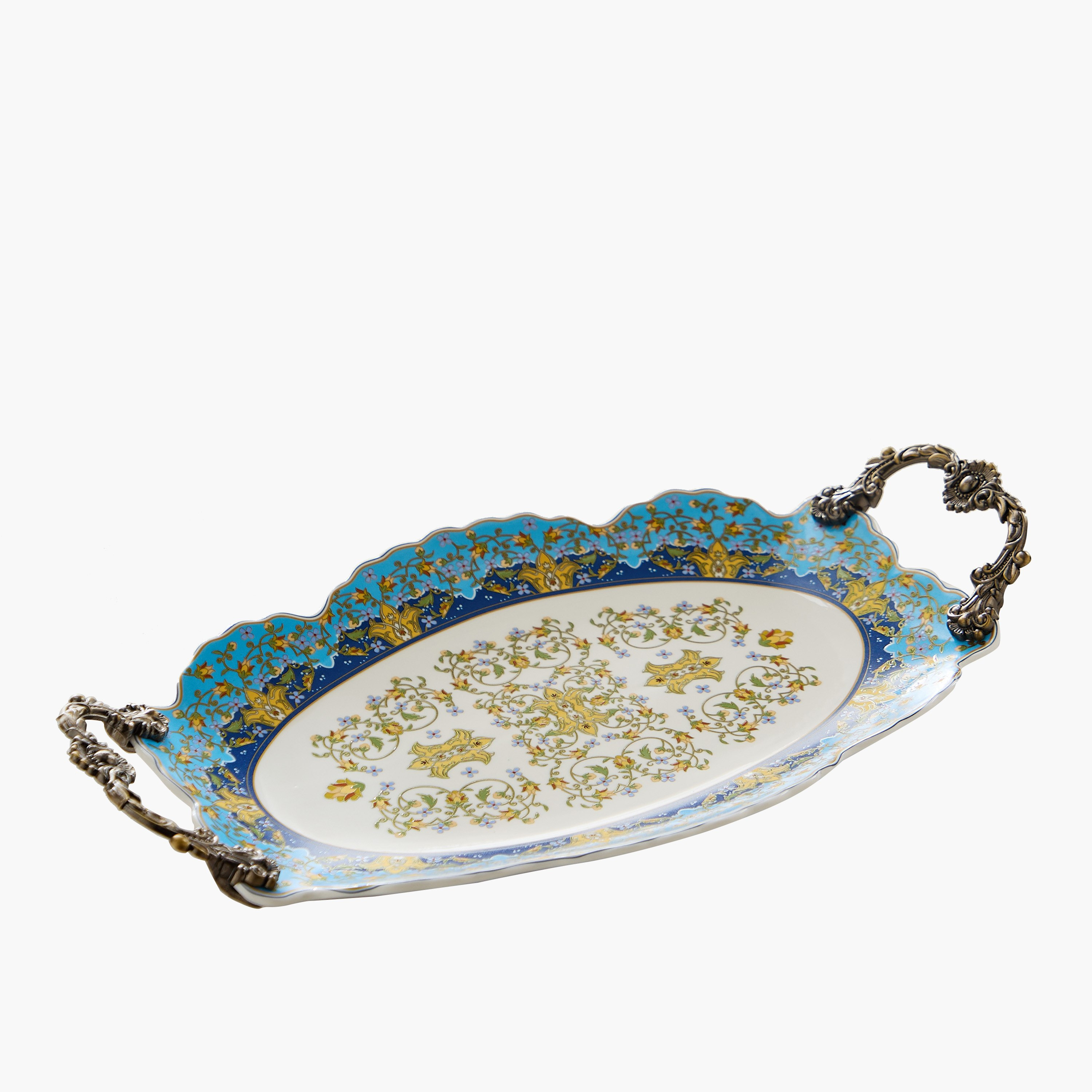 صحن تقديم بمقبض من أنجيليك - 44x22.8x5.3 سم-hbxdecorandfurnishings-tabletop-serveware-image-5