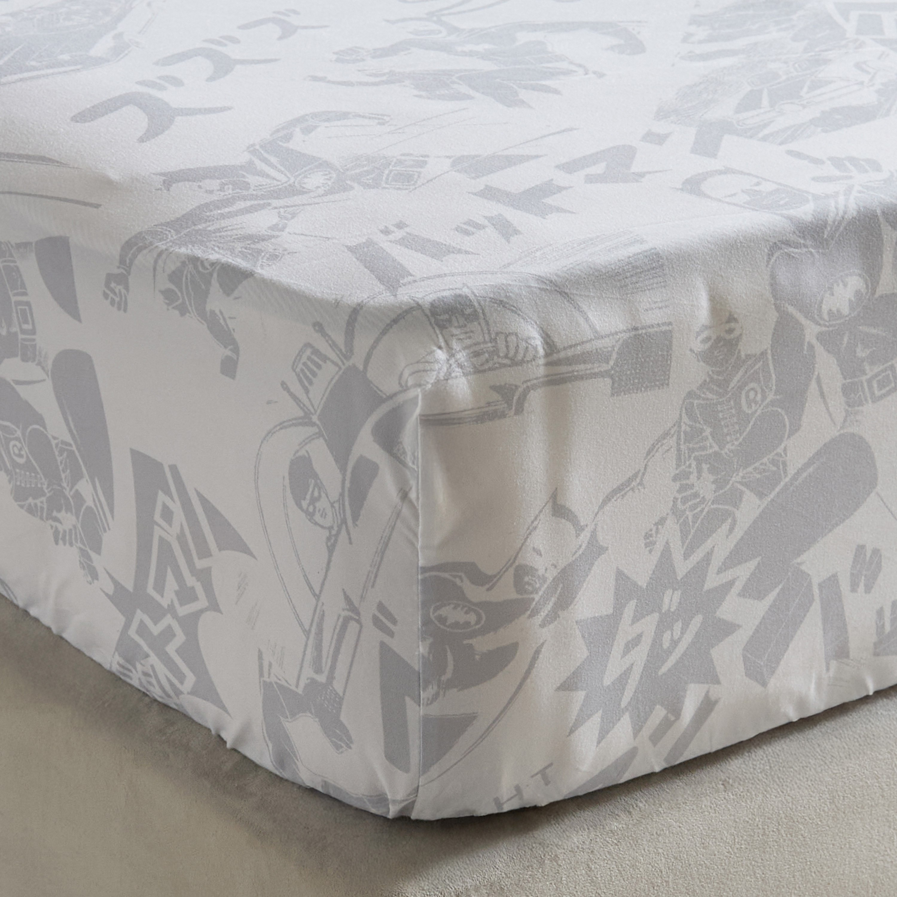 Batman Twin Fitted Sheet - 120x200+25 cm-hbxhomeware-hbxkidsandyouth-image-4