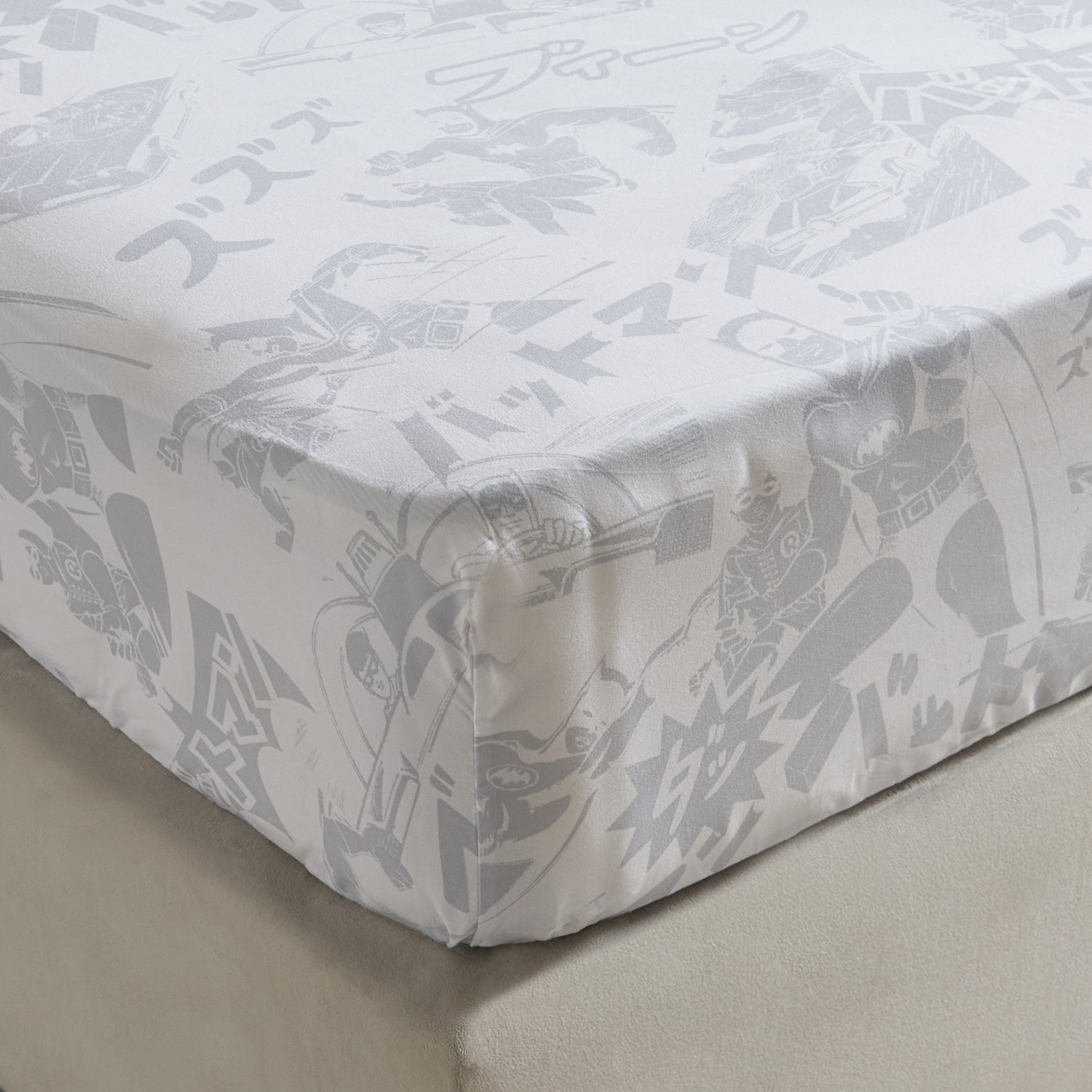 Batman Single Fitted Sheet - 90x200+25 cm-hbxhomeware-hbxkidsandyouth-image-1