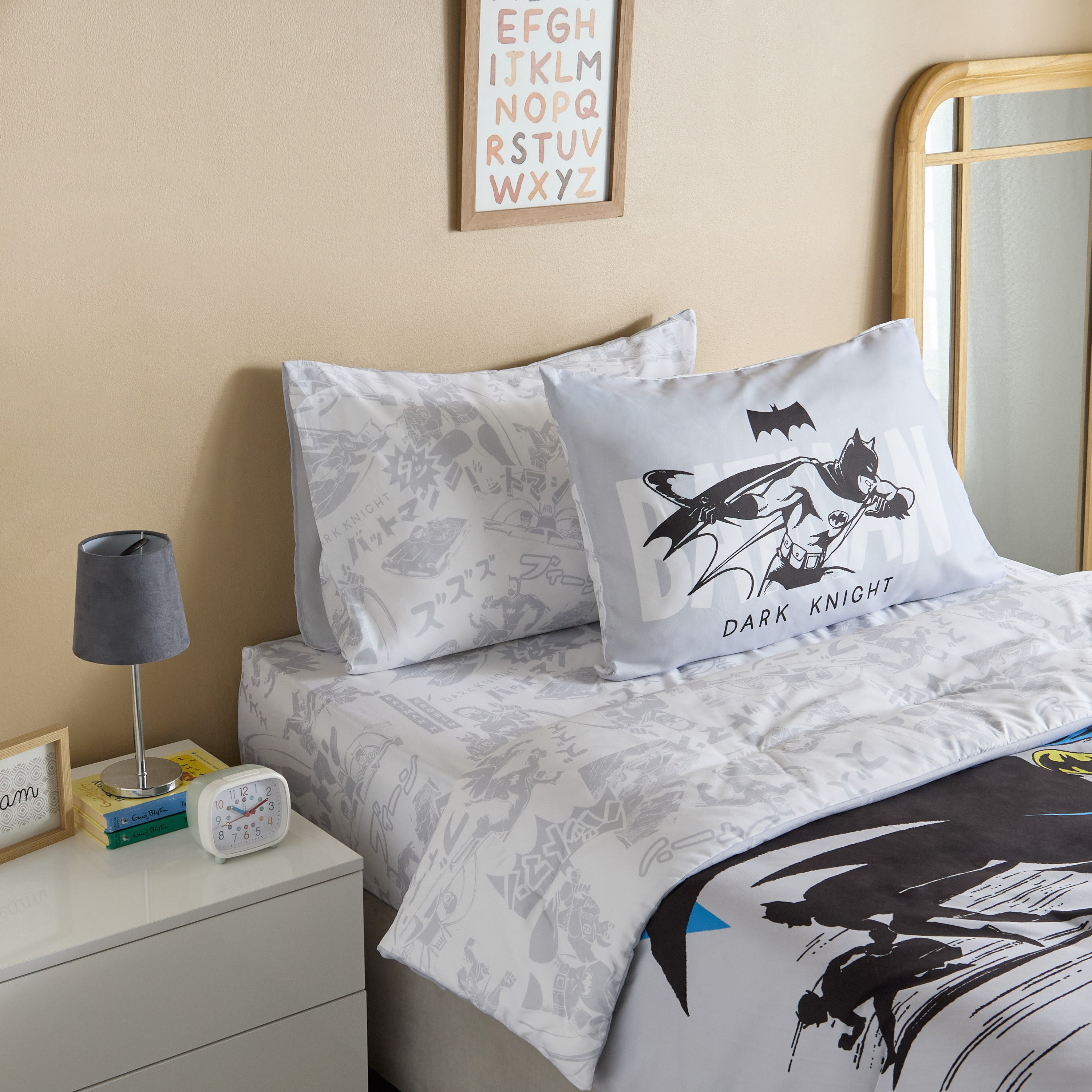 طقم غطاء وسادة قطعتين من باتمان - 50x75 سم-hbxhomeware-hbxkidsandyouth-image-6