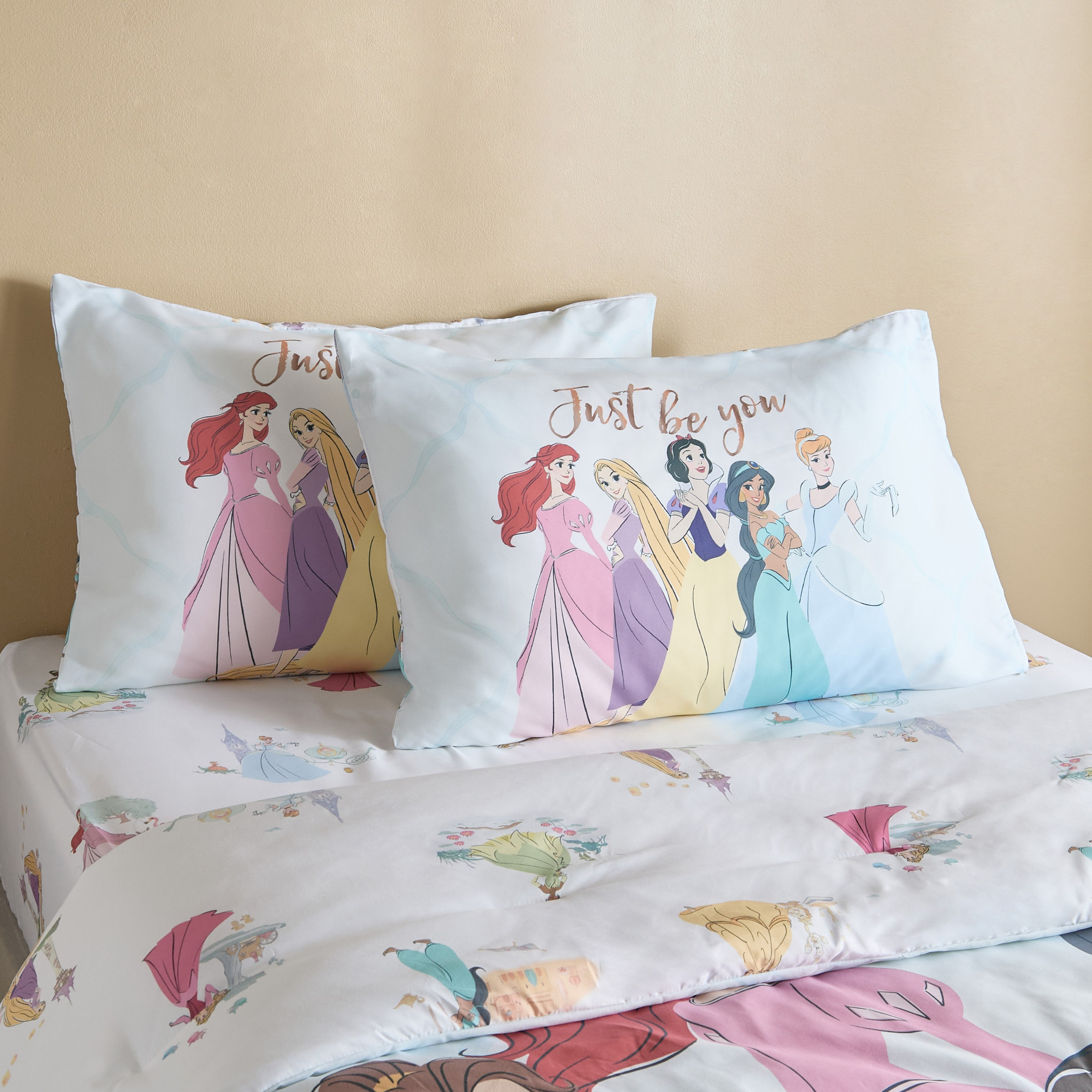 Disney Princess 2-Piece Twin Comforter Set - 160x220 cm-hbxhomeware-hbxkidsandyouth-image-2