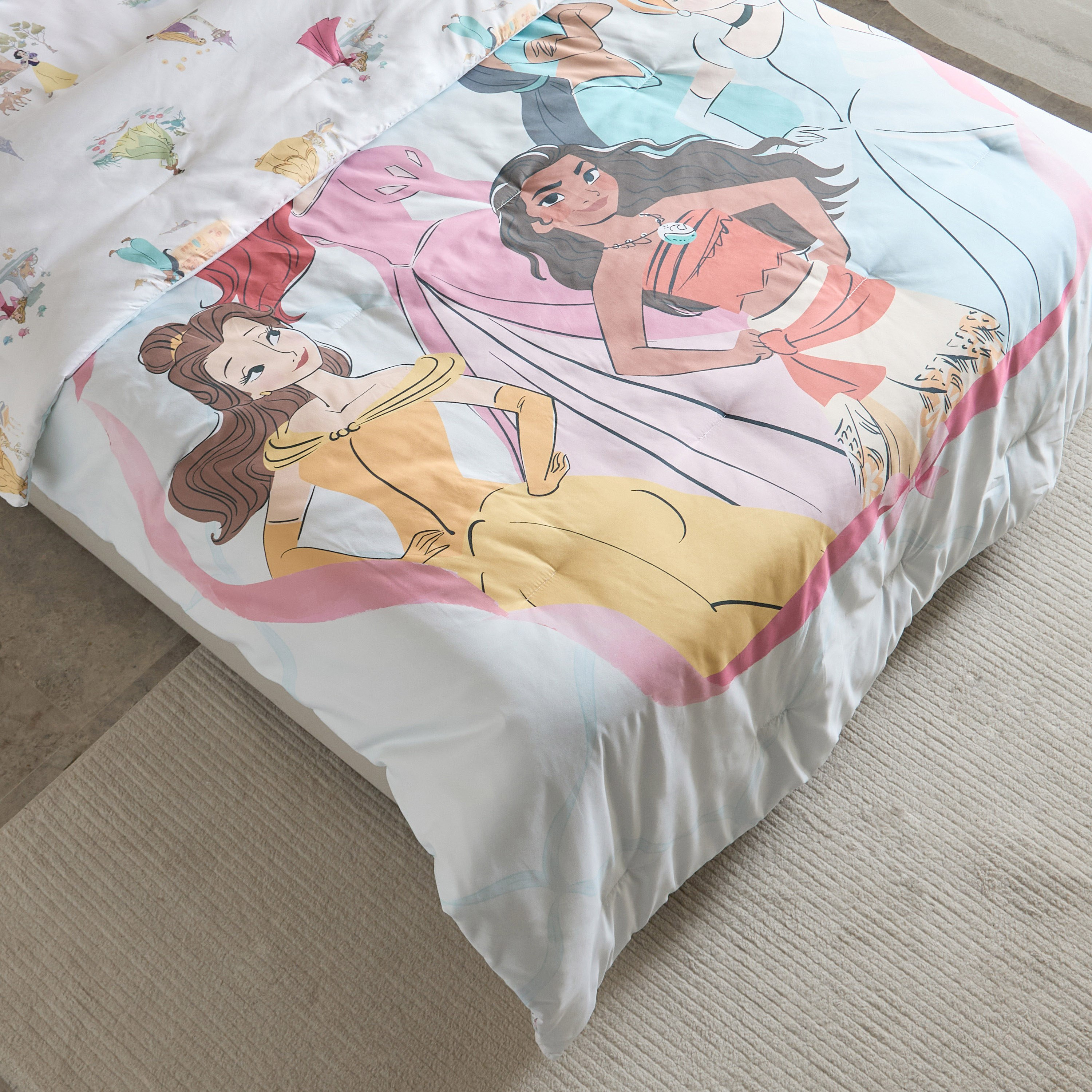 Disney Princess 2-Piece Twin Comforter Set - 160x220 cm-hbxhomeware-hbxkidsandyouth-image-3