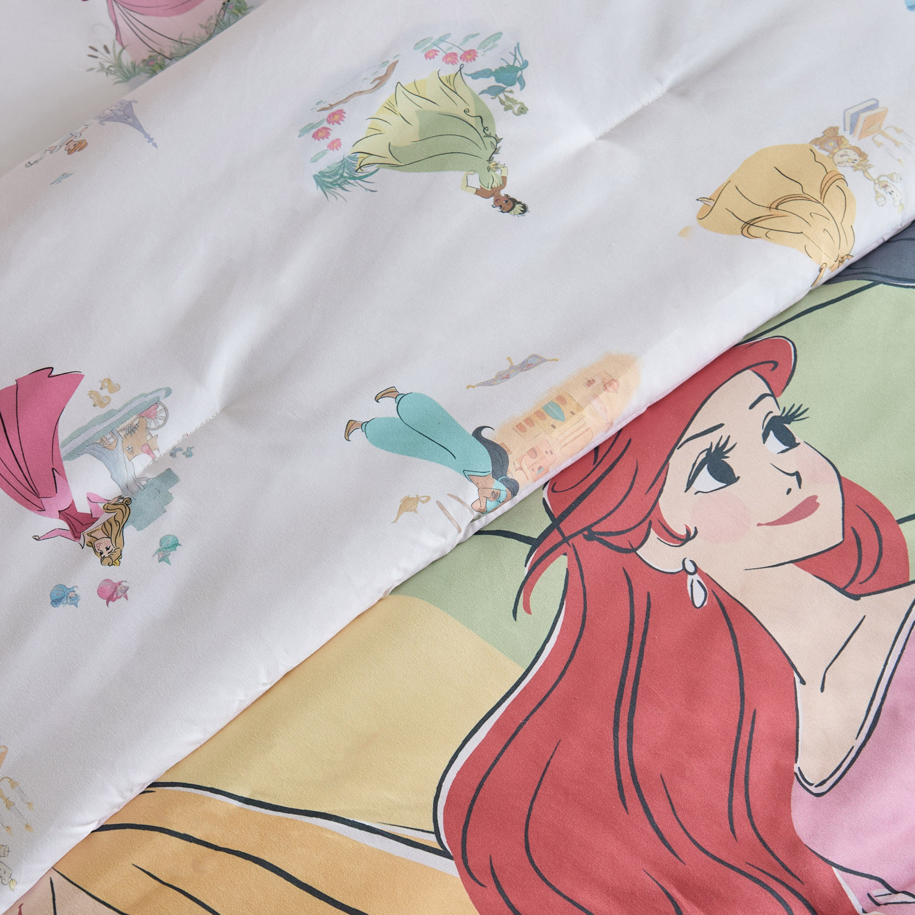 Disney Princess 2-Piece Single Comforter Set - 135x220 cm-hbxhomeware-hbxkidsandyouth-image-4