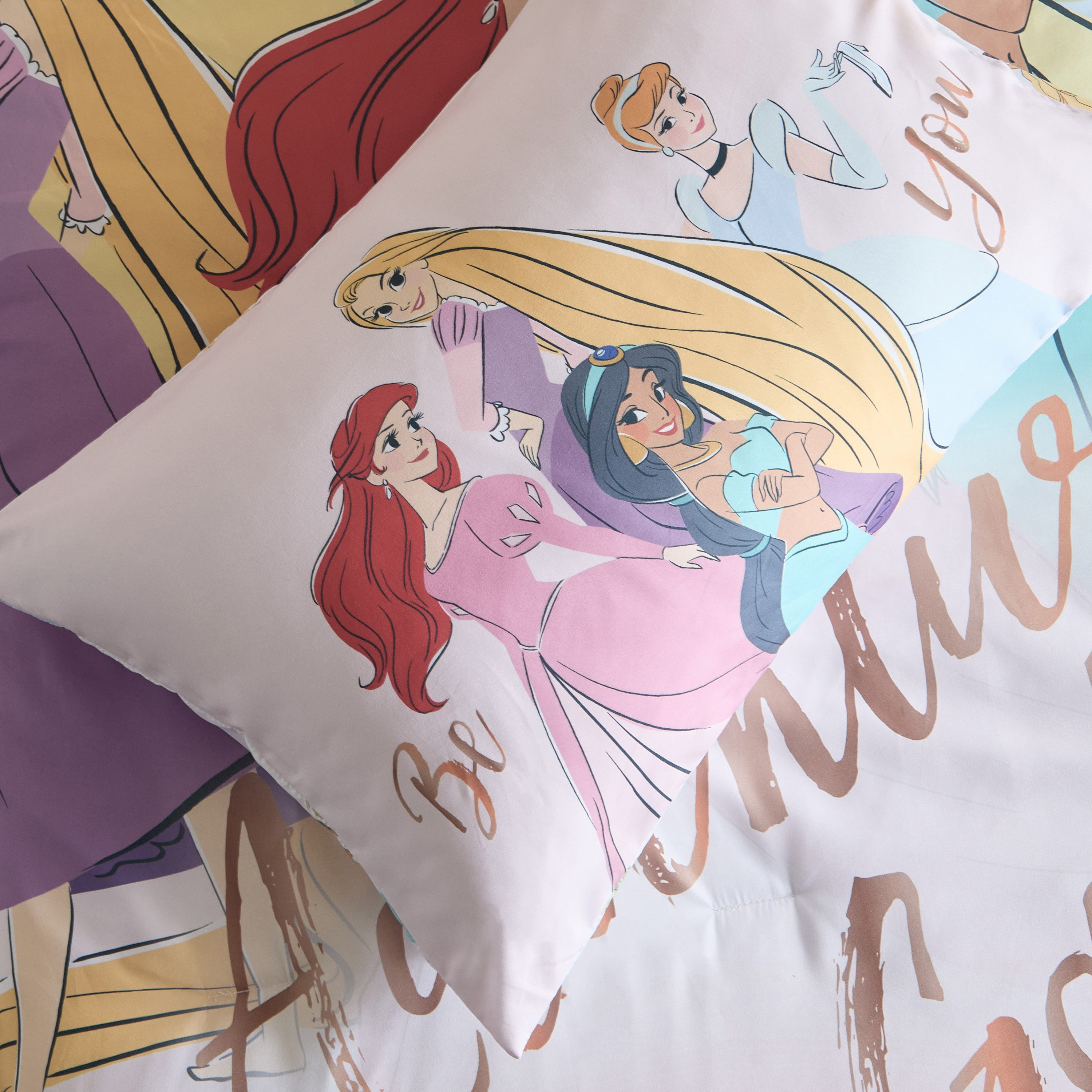 Disney Princess 2-Piece Single Comforter Set - 135x220 cm-hbxhomeware-hbxkidsandyouth-image-5
