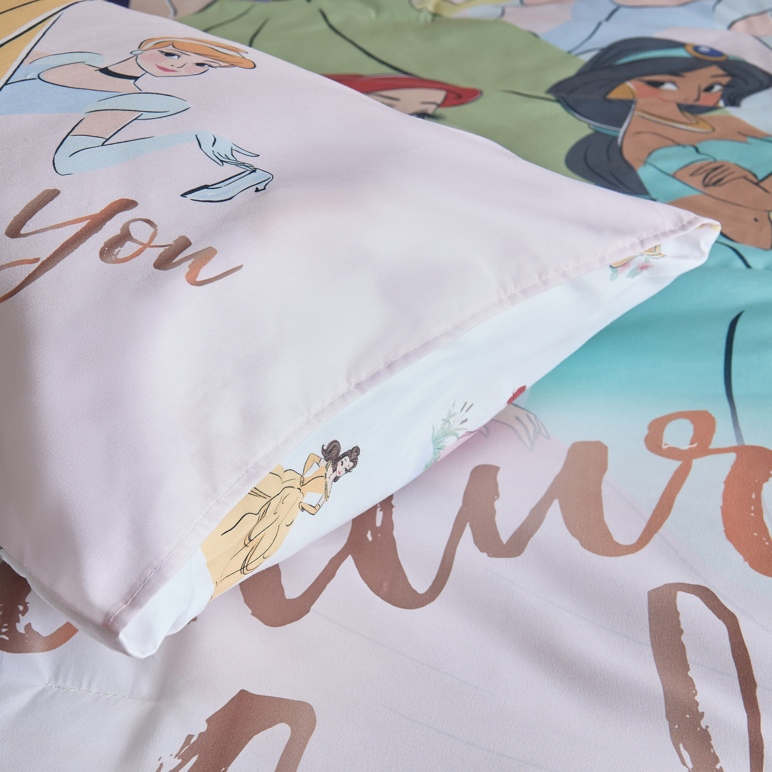 Disney Princess 2-Piece Single Comforter Set - 135x220 cm-hbxhomeware-hbxkidsandyouth-image-6