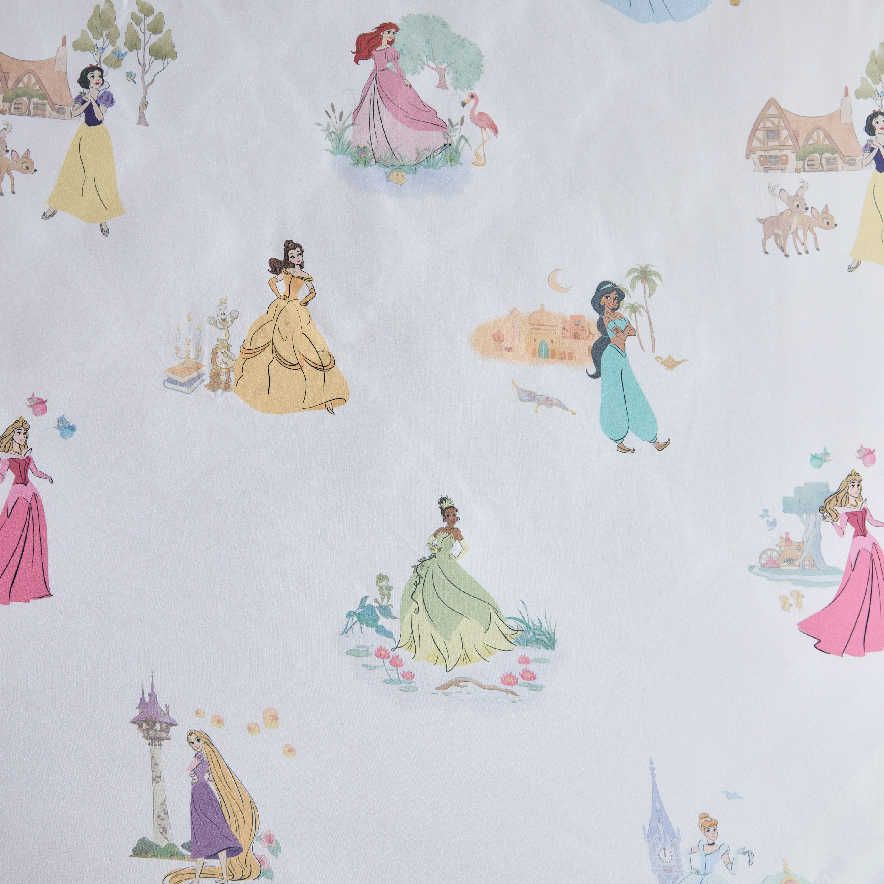 Disney Princess Twin Fitted Sheet - 120x200+25 cm-hbxhomeware-hbxkidsandyouth-image-5
