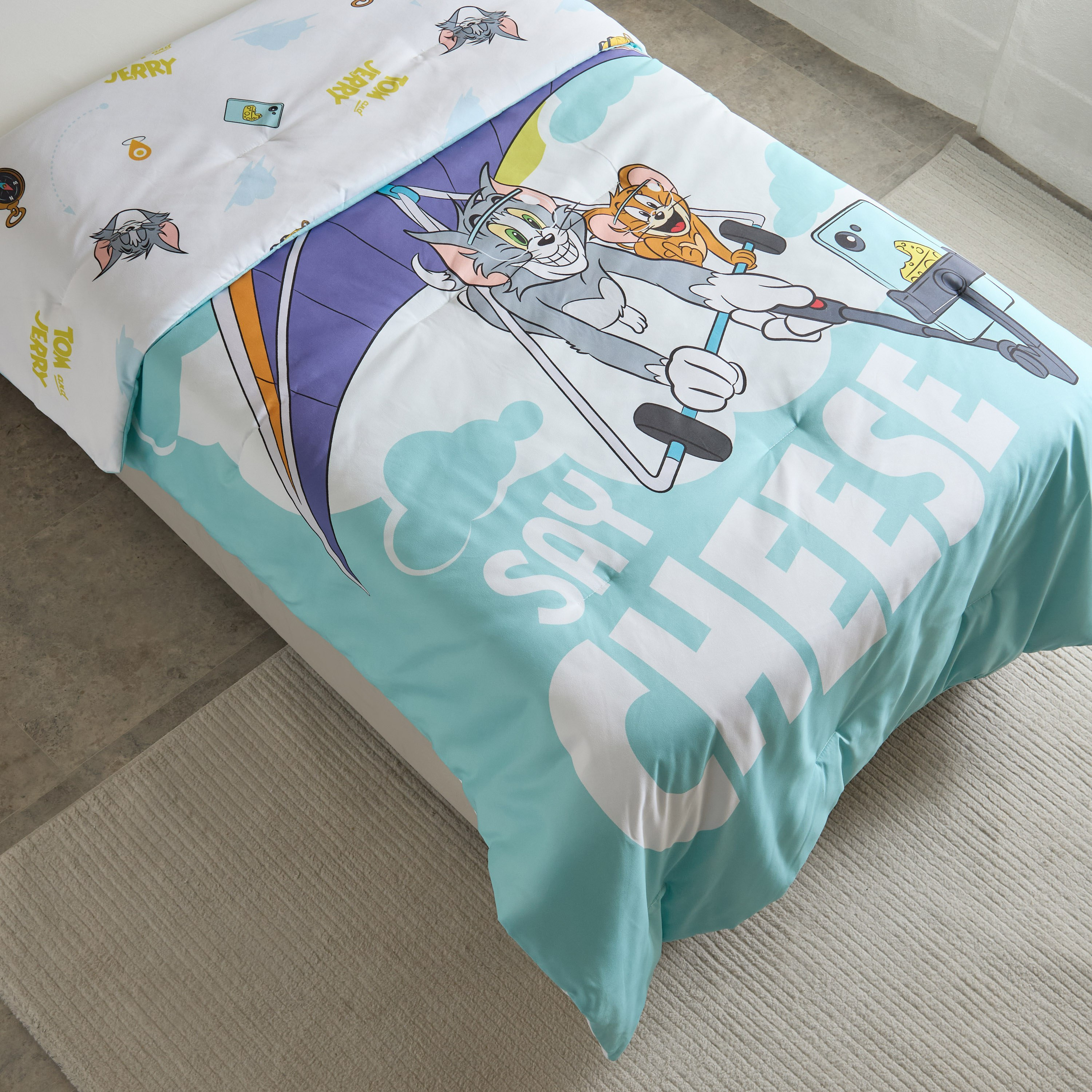 Tom and Jerry 2-Piece Single Comforter Set - 135x220 cm-hbxhomeware-hbxkidsandyouth-image-3